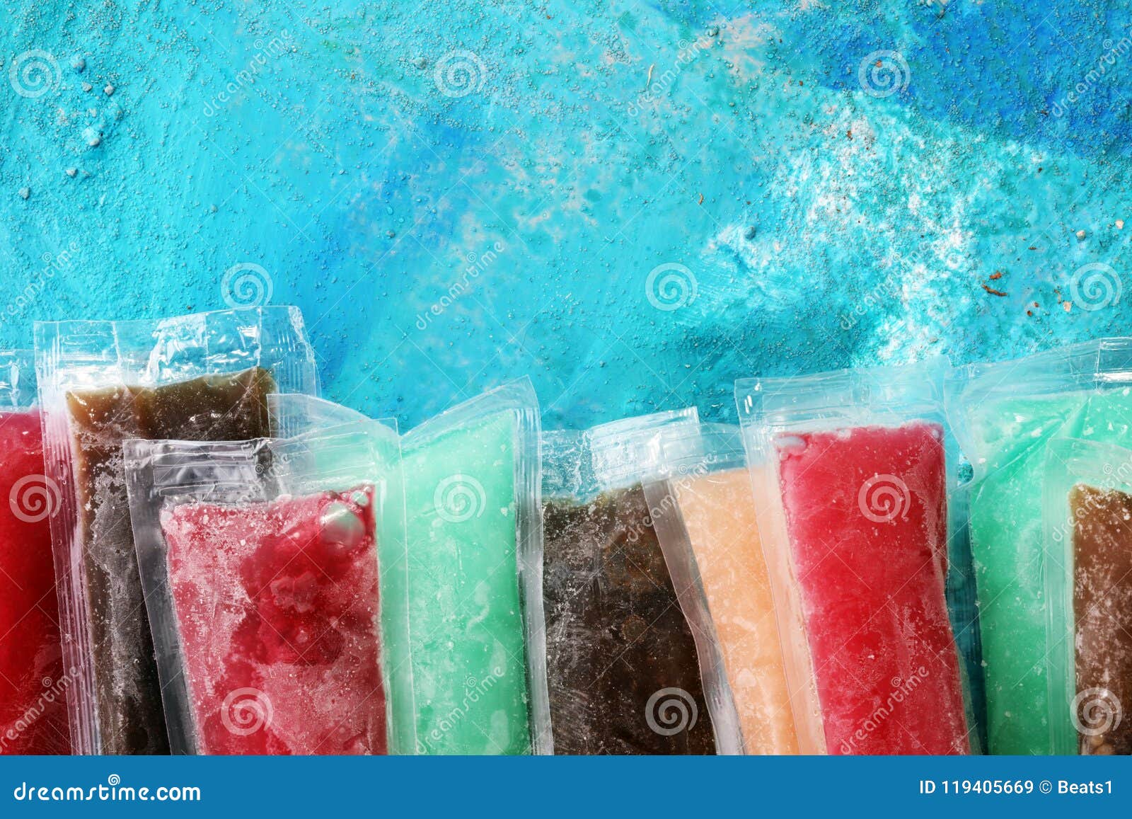 Colorful Frozen Fruit Bar Ice Pops Stock Image Image of healthy, treat 119405669