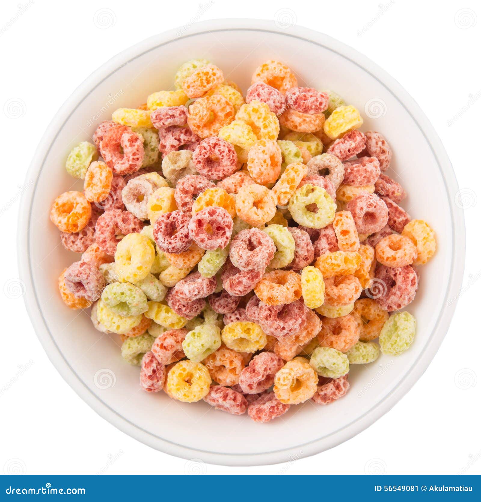 Colorful Fruit Flavored Cereal I Stock Image Image of loop, food