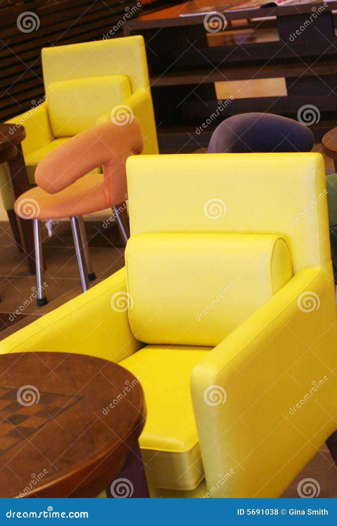 Colorful furniture. stock photo. Image of bright, rest 5691038
