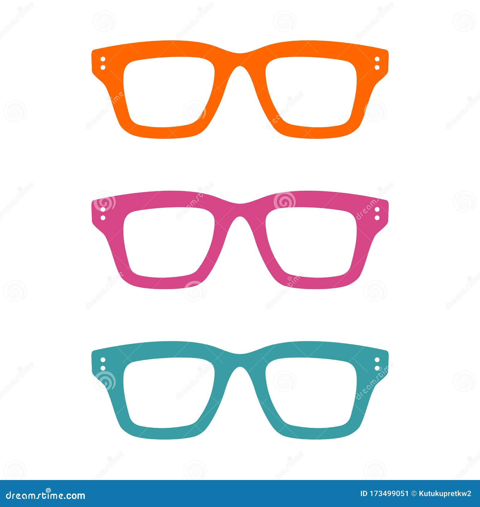 Download Colorful Geek Glasses Logo Template Illustration Design ...