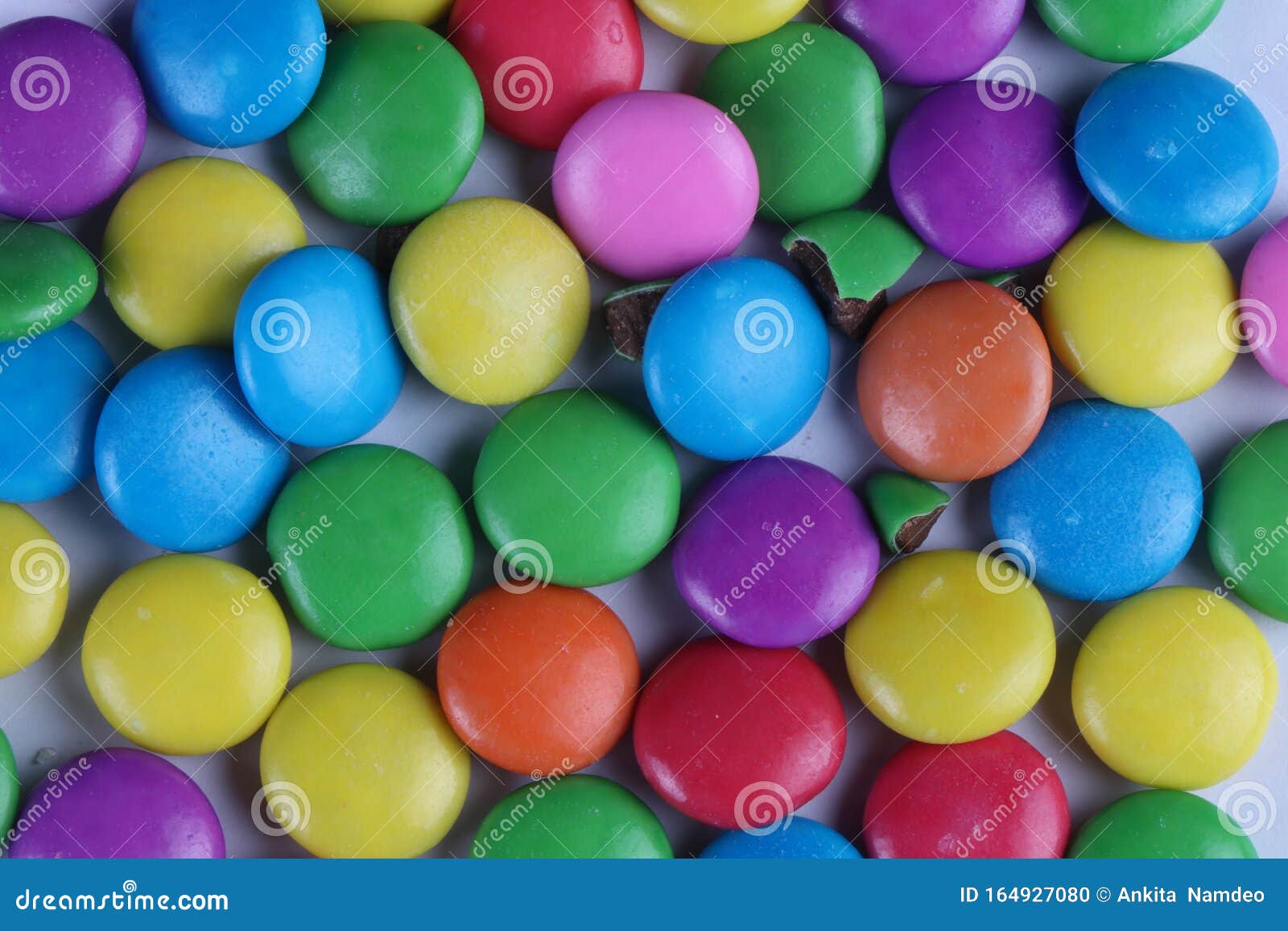 Colorful Gems with Chocolate Stock Photo Image of delicious, sweet