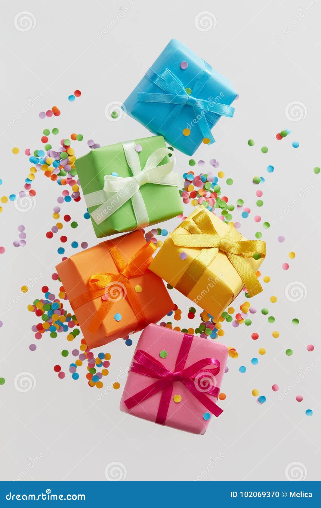 Colorful gift boxes stock photo. Image of cute, colored 102069370