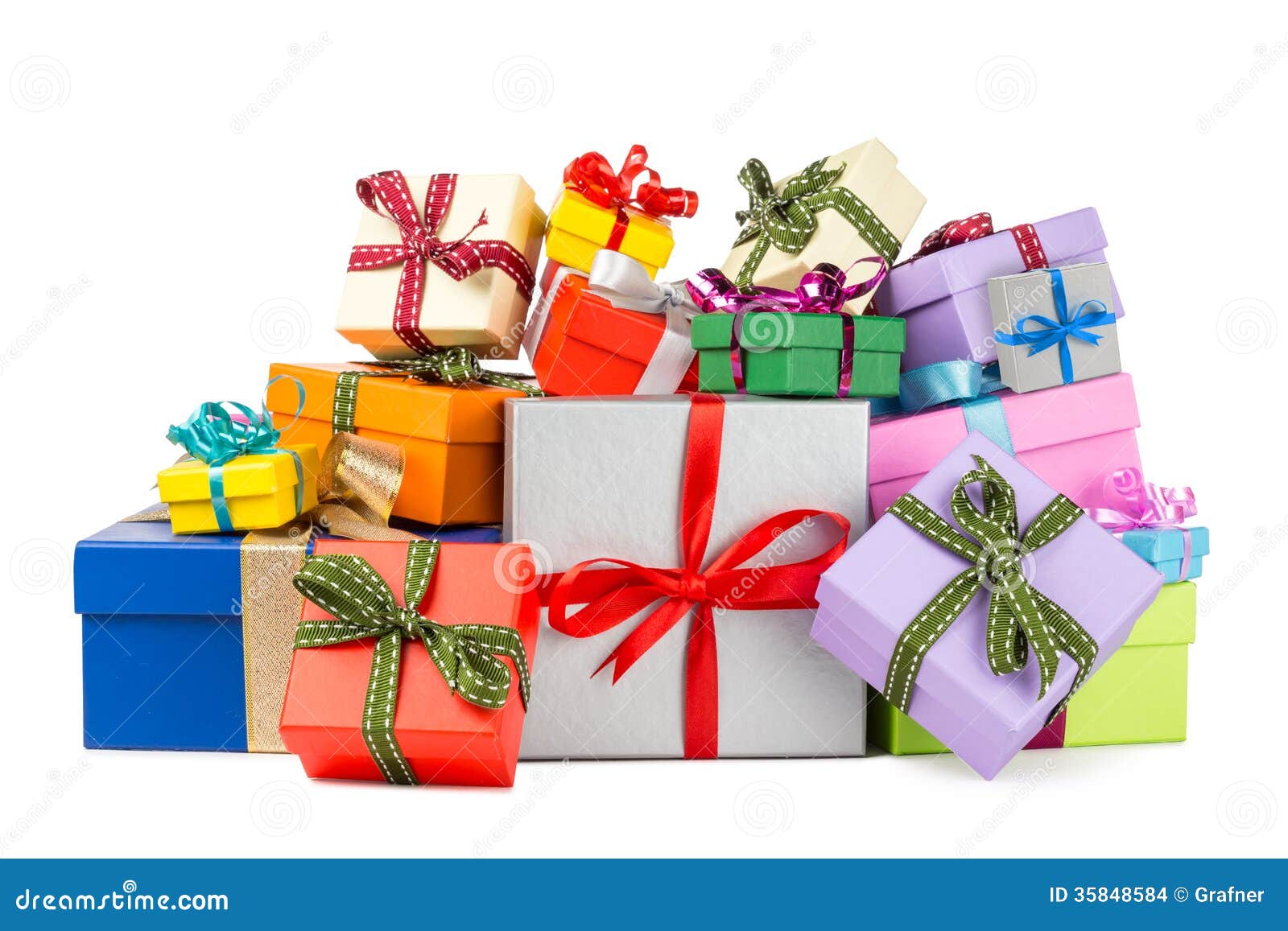 Colorful Gift Boxes Stock Images Image 35848584