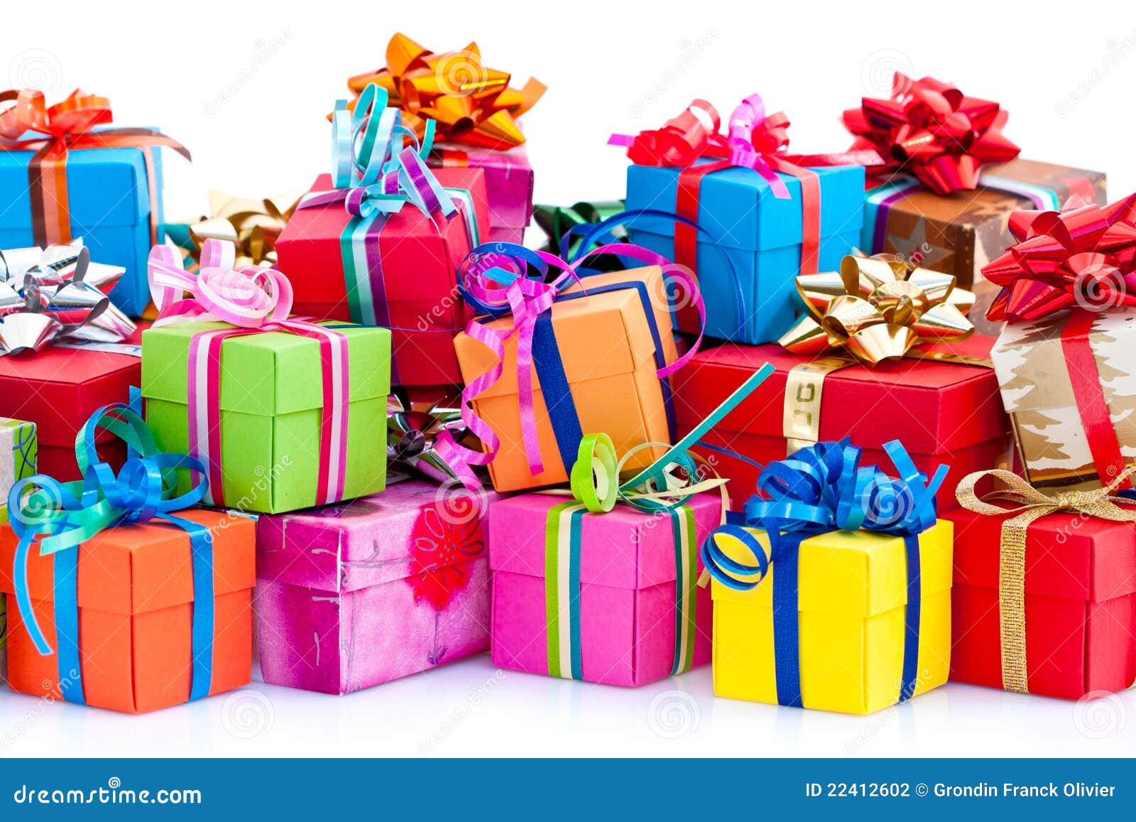 Colorful gifts box stock photo. Image of colors, blue 22412602