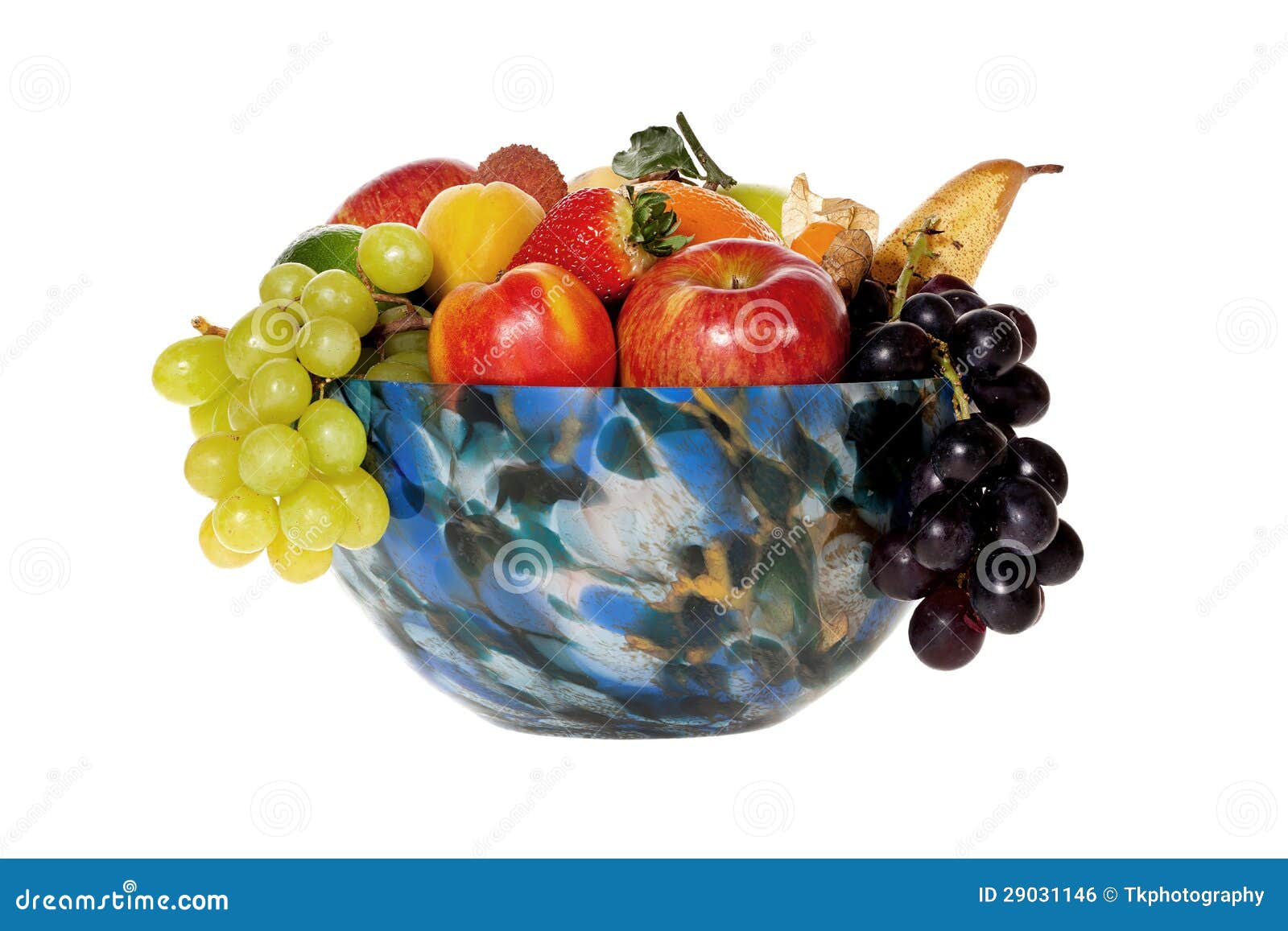 Colorful Glass Bowl with Fruits Stock Photo Image of orange, kiwi