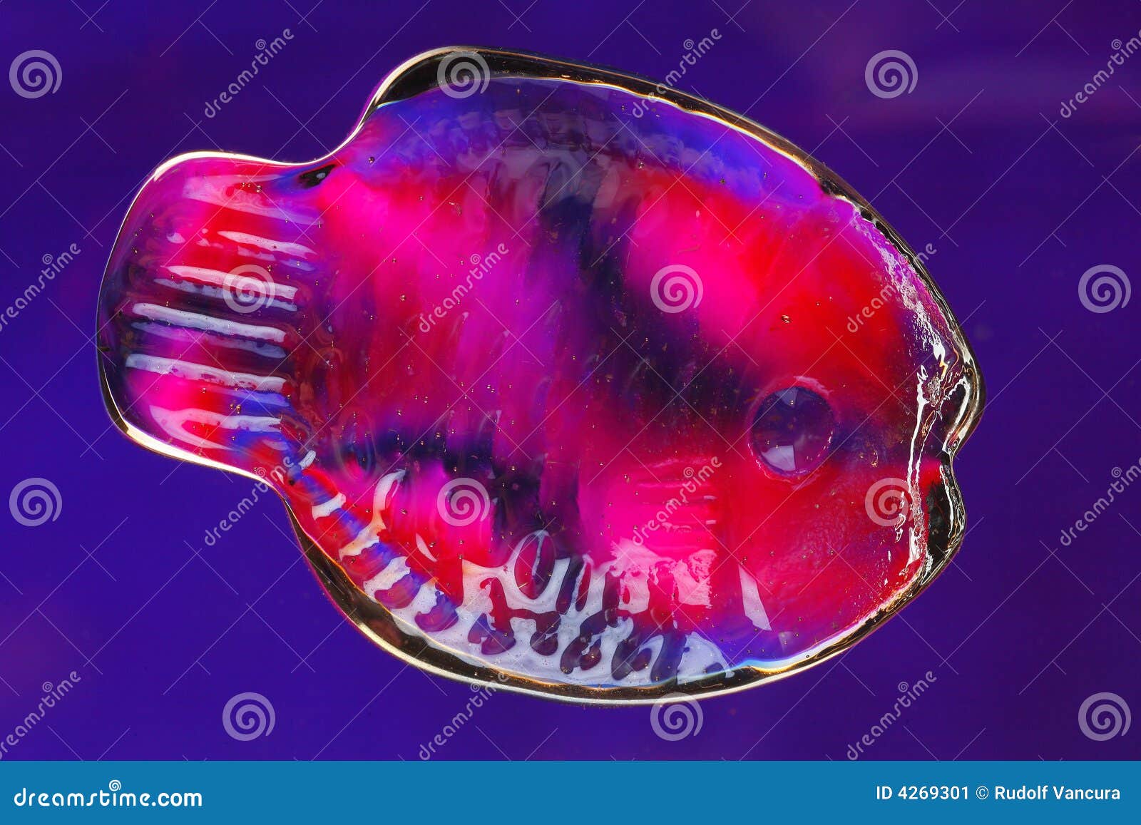 Colorful Glass Fish stock image. Image of symbolic, symbol 4269301