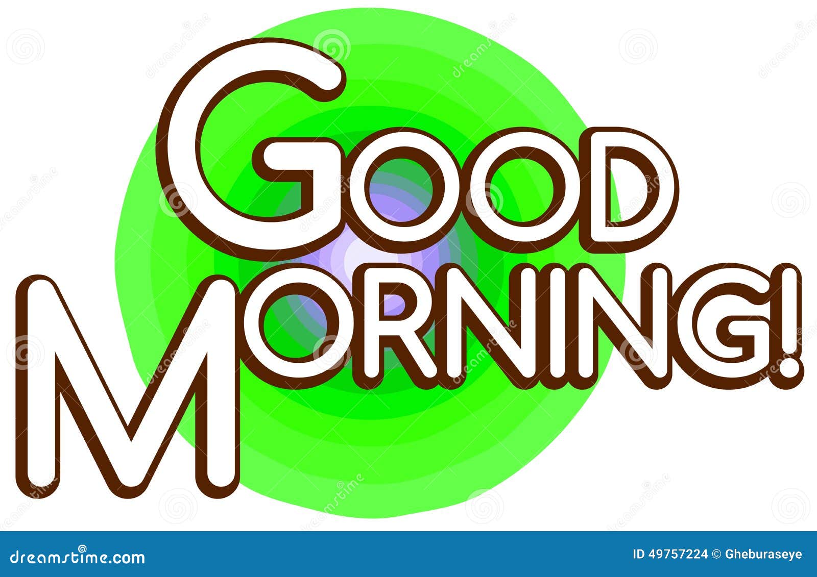 Colorful Good Morning Background Illustration 49757224 - Megapixl