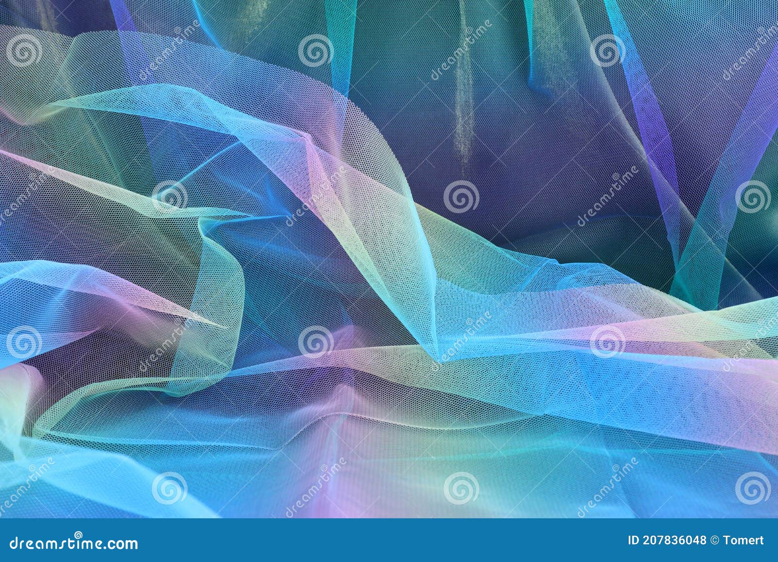 colorful gradiant tulle chiffon fabric texture background