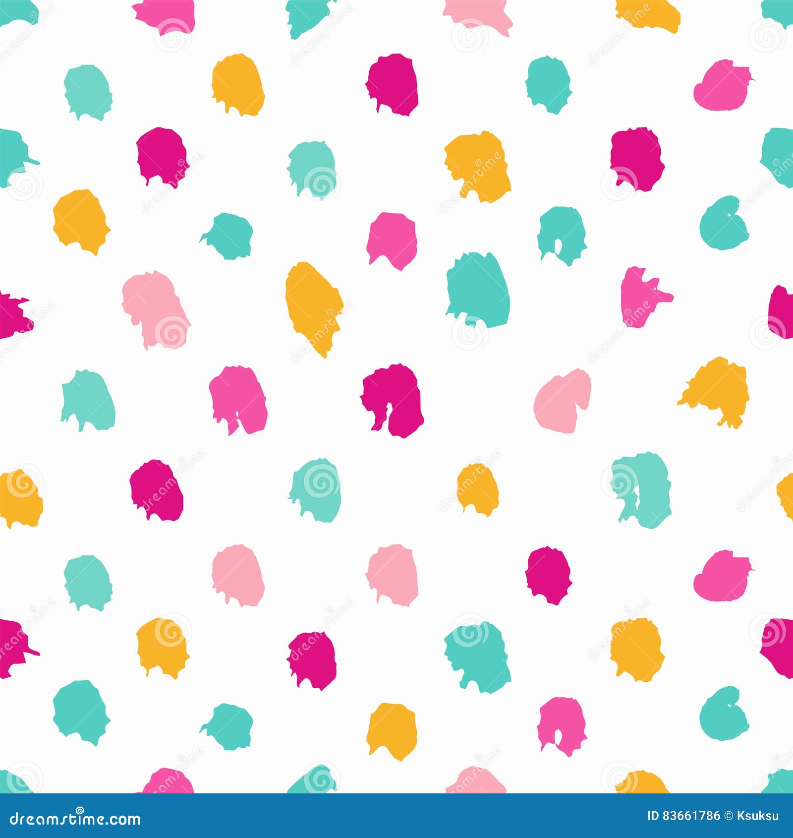 Seamless Pattern With Colorful Polka Dots Royalty Free SVG, Cliparts,  Vectors, and Stock Illustration. Image 15569524.