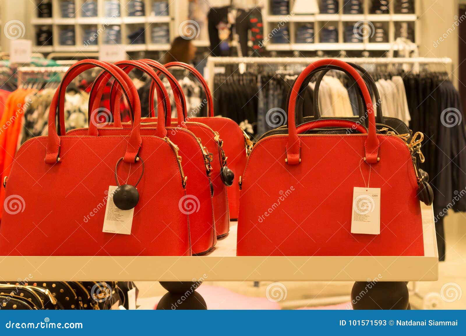 Colorful Handbags As New Year Presents Stock Image - Image of brown ...