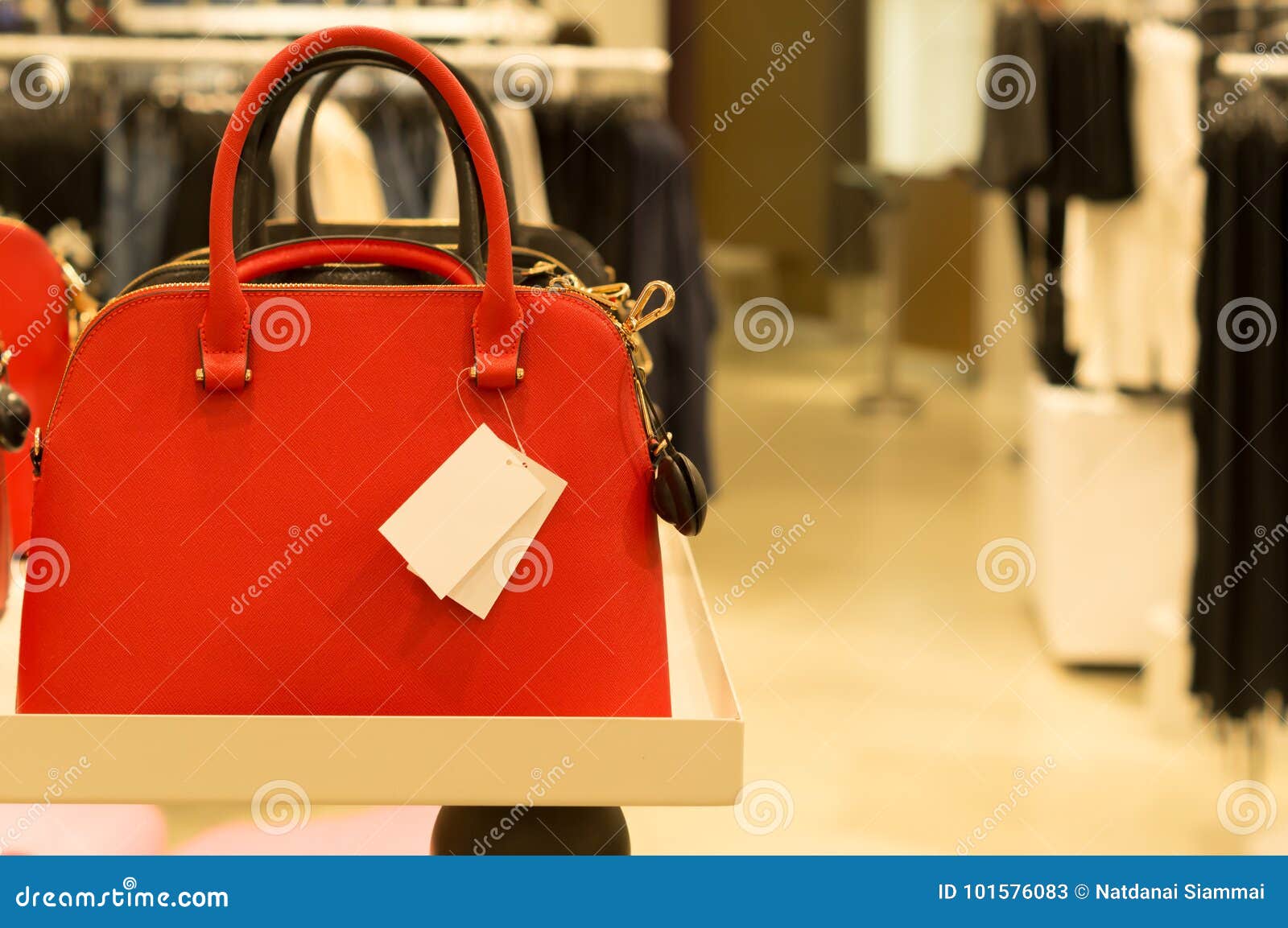 Colorful Handbags As New Year Presents Stock Image - Image of black ...