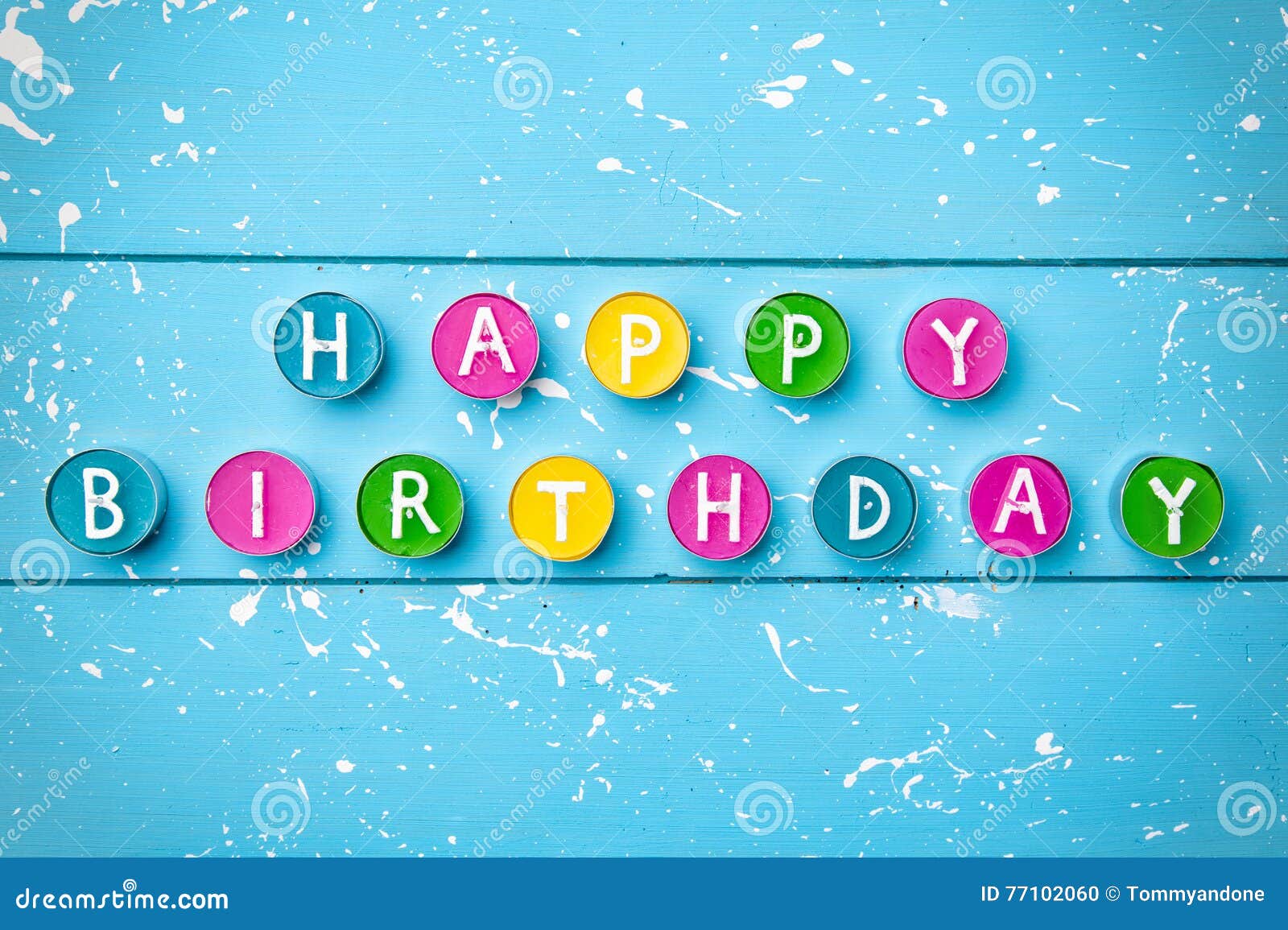 Colorful Happy Birthday Background Stock Photo - Image of decoration ...