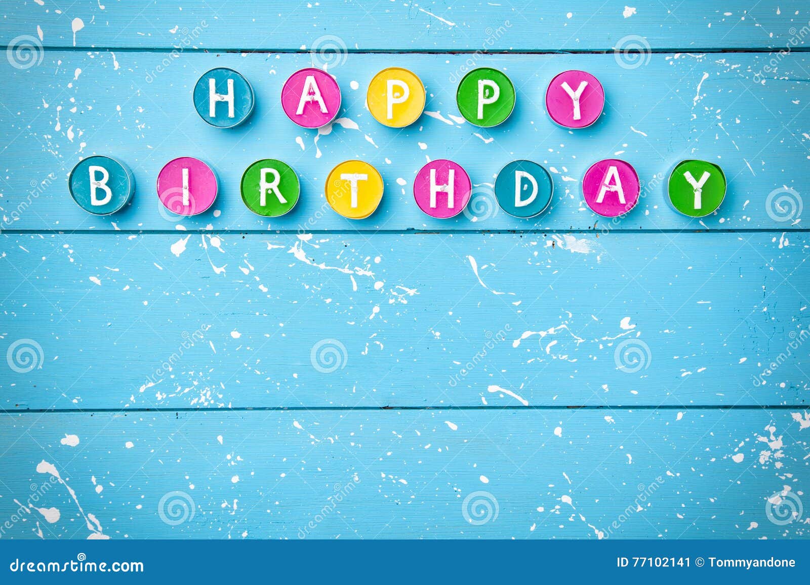 Colorful Happy Birthday Background Stock Image - Image of arrangement ...