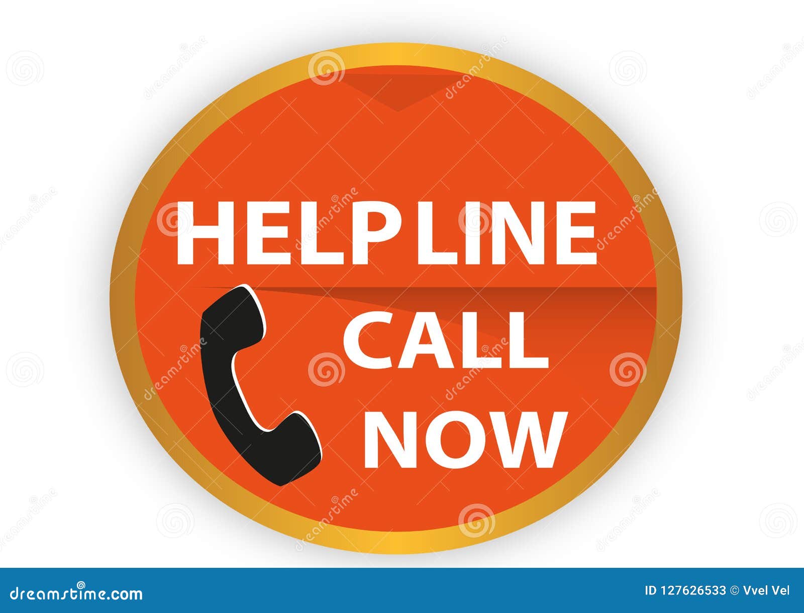 colorful help line call now icon web button