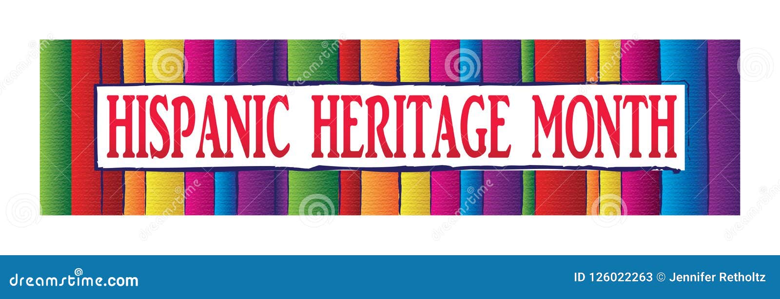 colorful hispanic heritage month banner