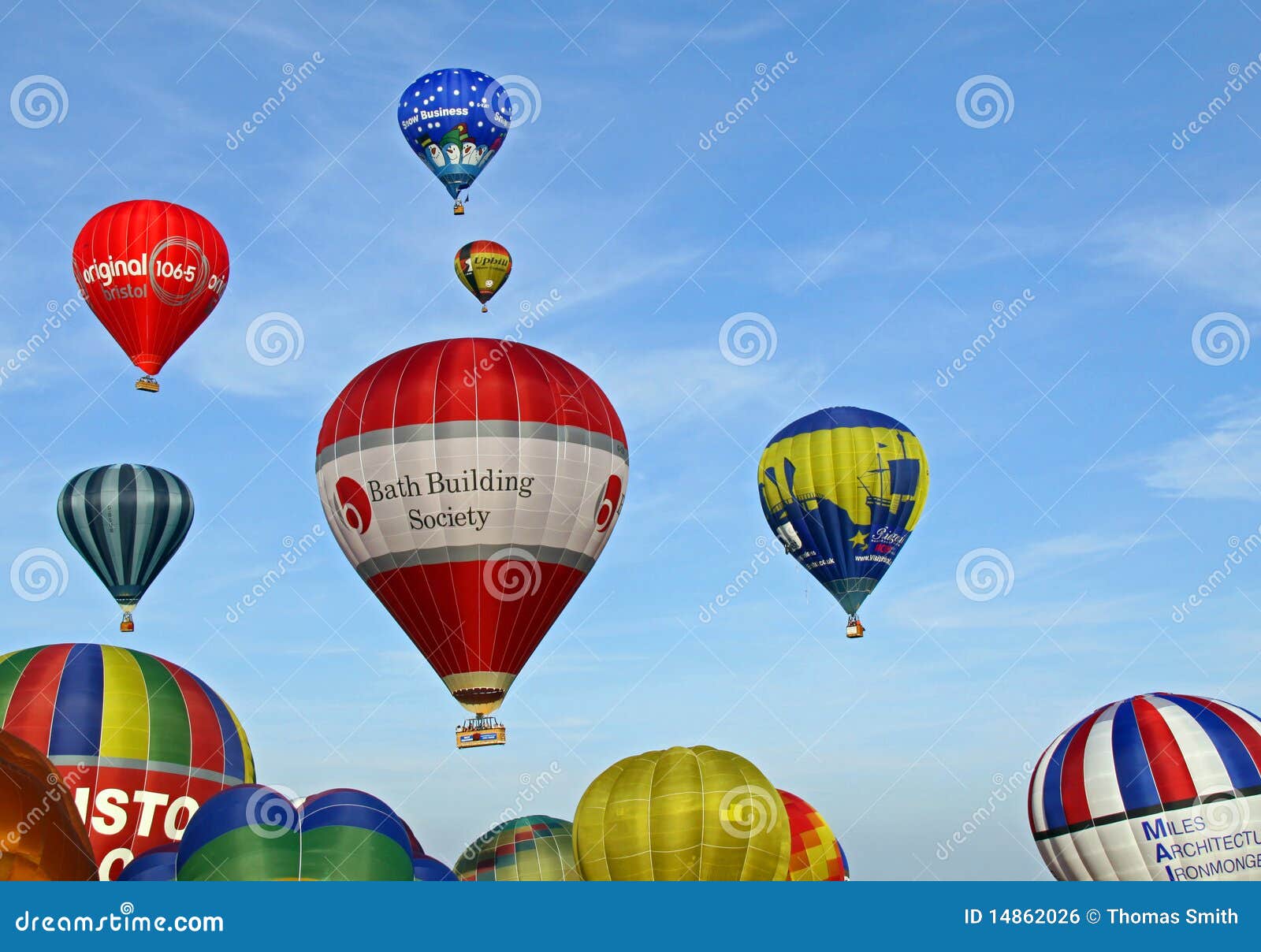 Colorful hot air balloons editorial photo. Image of recreation 14862026