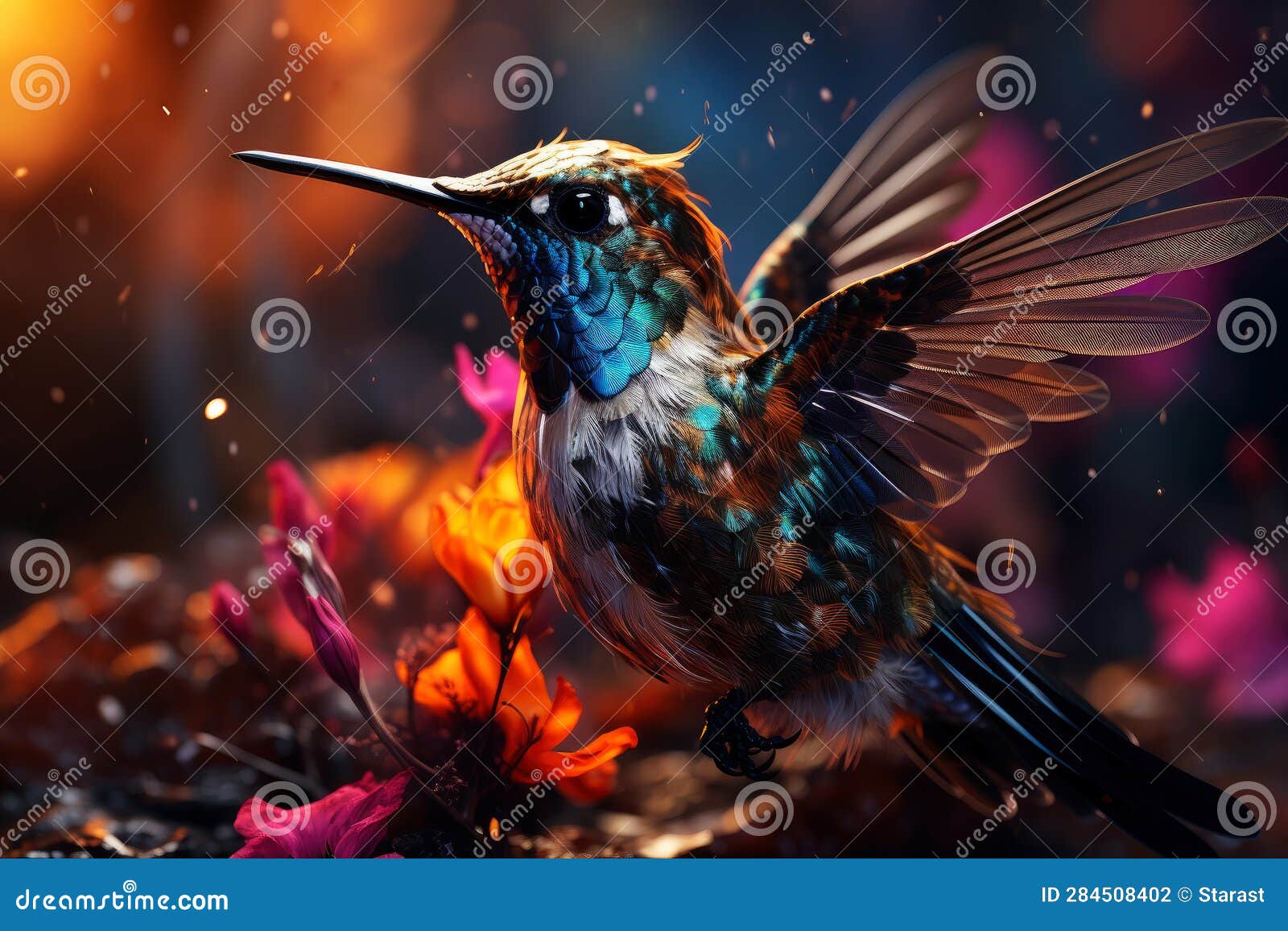 Rainbow hummingbird hires stock photography and images  Alamy
