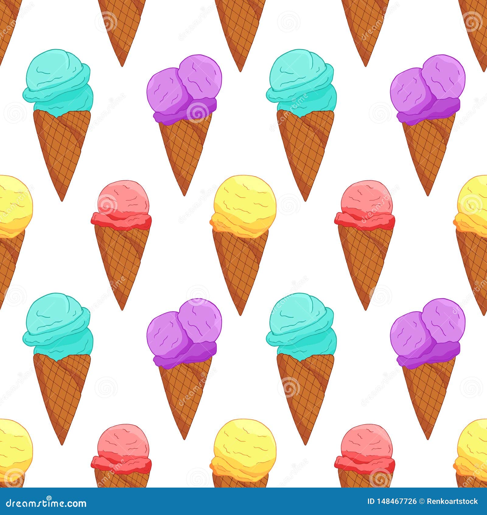 Wallpaper Ice Cream Cone