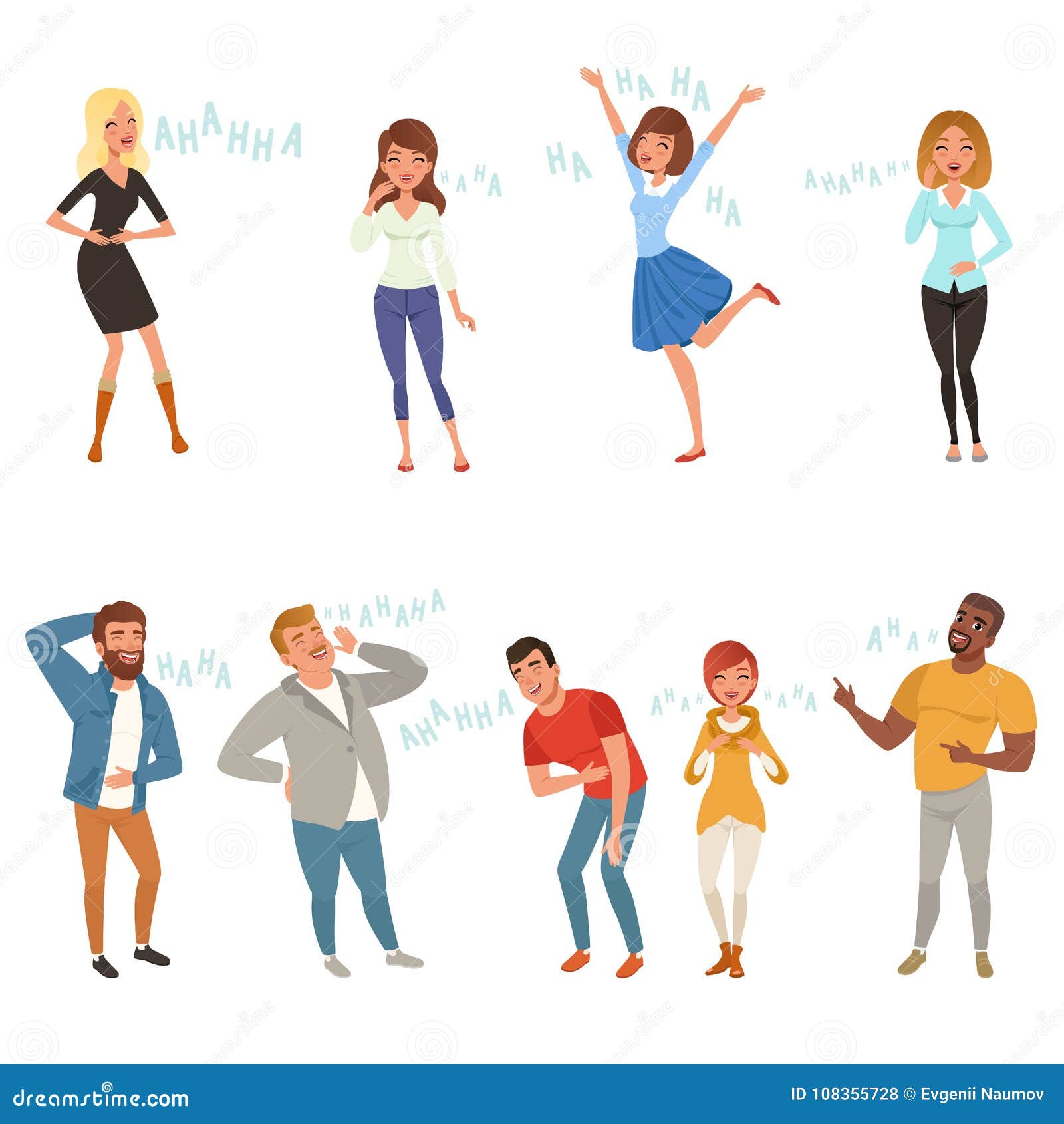 Colorful Icon Set with Loudly Laughing People at Funny Joke. Cartoon Men and Women Characters in Casual Clothes Stock Vector - Illustration of female, laughing: 108355728 Colorful Icon Set with Loudly Laughing People at Funny Joke. Cartoon Men and Women Characters in Casual Clothes Stock Vector - Illustration of female, laughing: 108355728