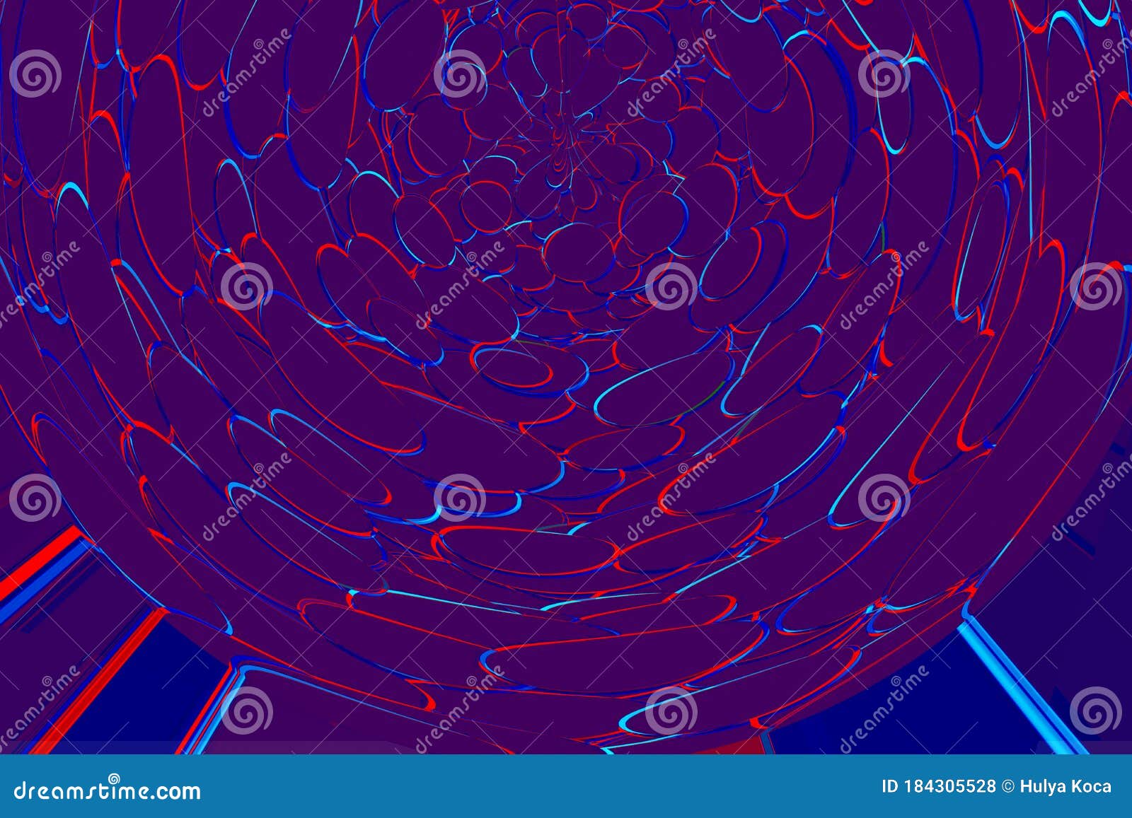 The Colorful Illustration of the Abstract Background Stock Illustration