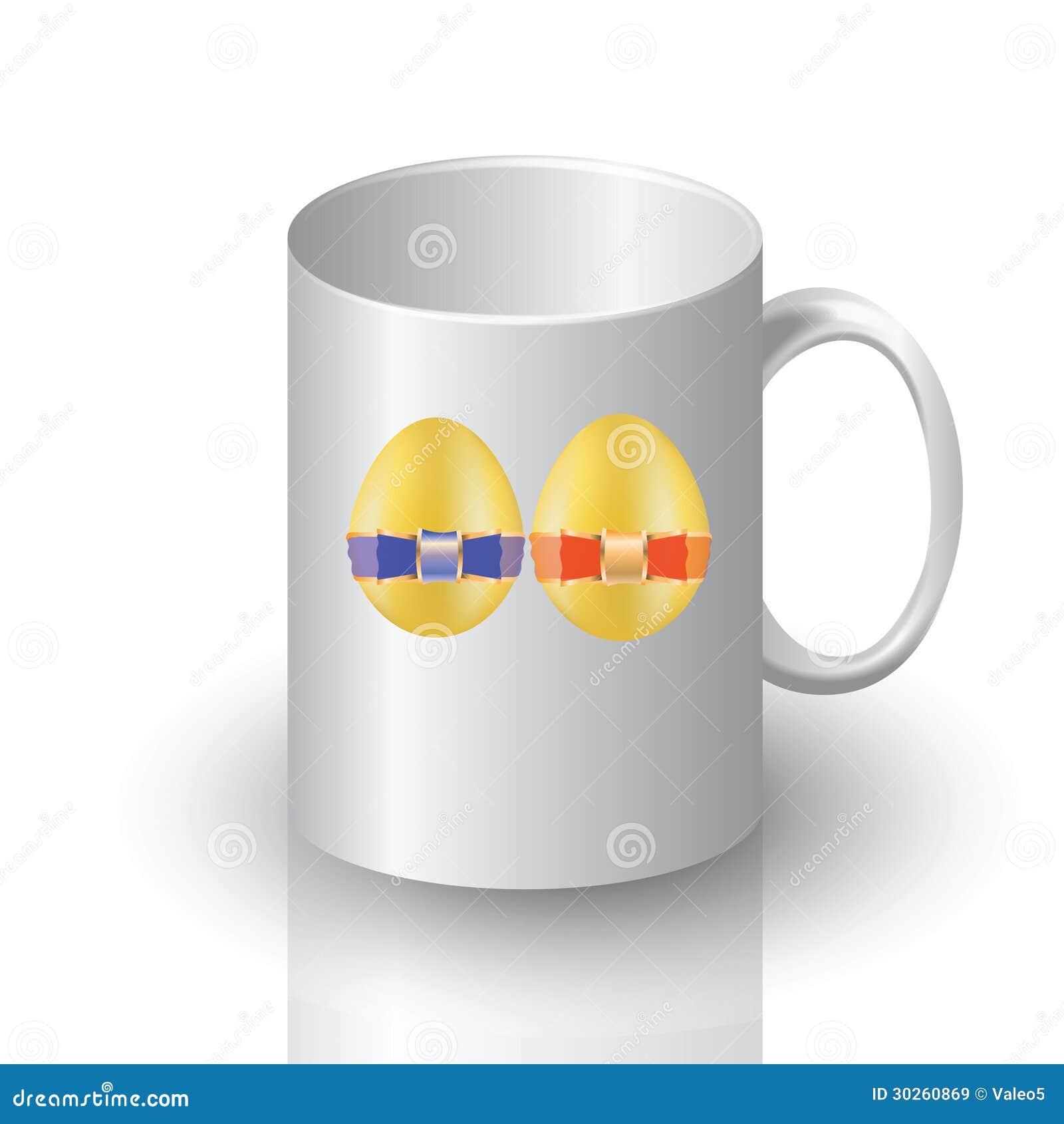 Easter mug stock vector. Illustration of cappuccino, traditional - 30260869