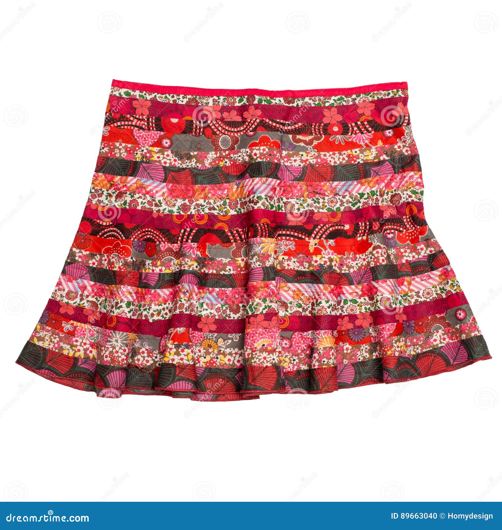 Colorful Indian Style Skirt Stock Photo - Image of detail, textured ...