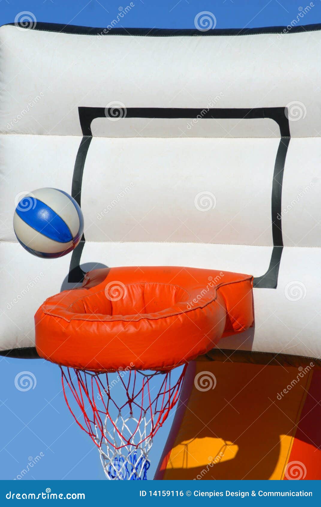 Colorful Inflatable Basketball Toy Stock Photo Image of playground