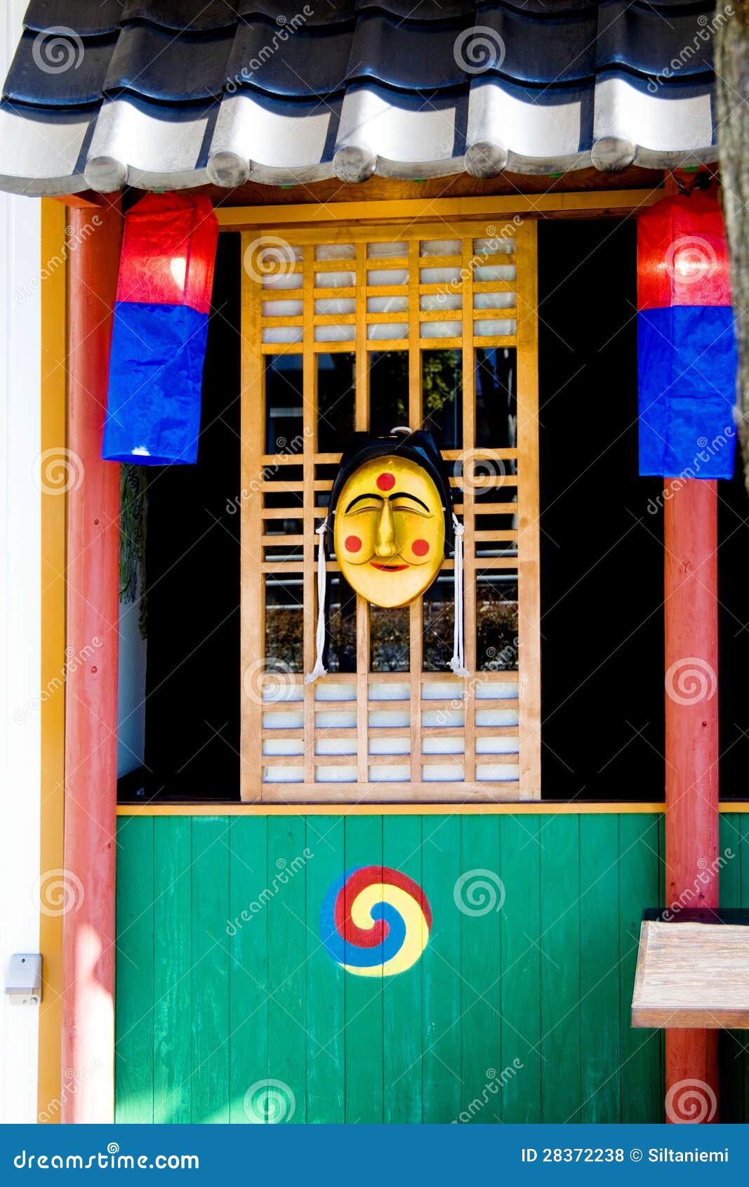 colorful japanese door