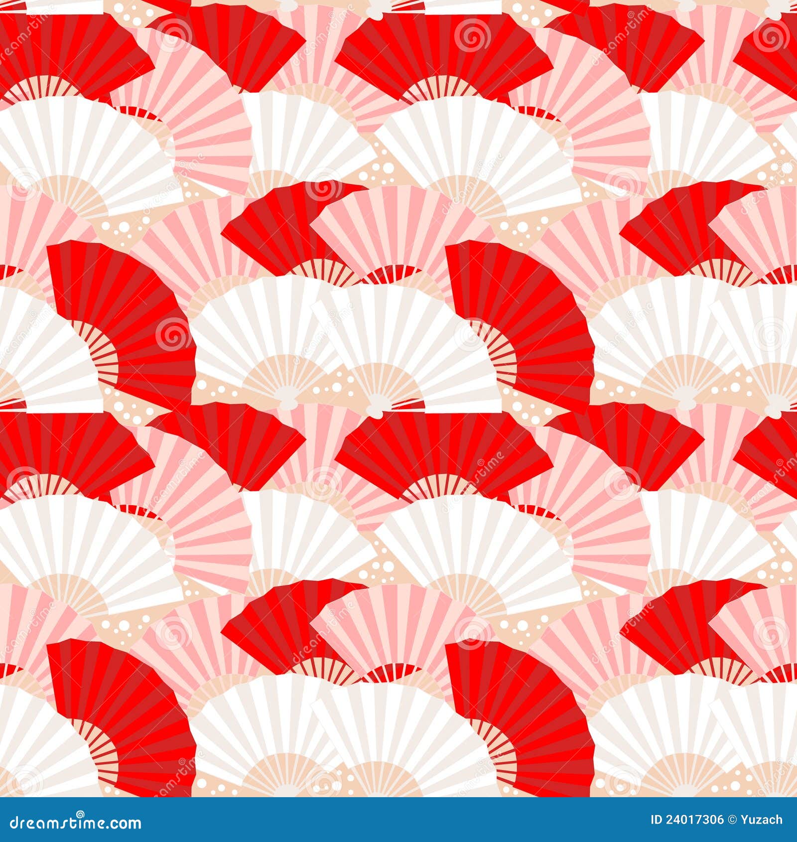 Download Colorful Japanese Fan Seamless Pattern Stock Vector ...