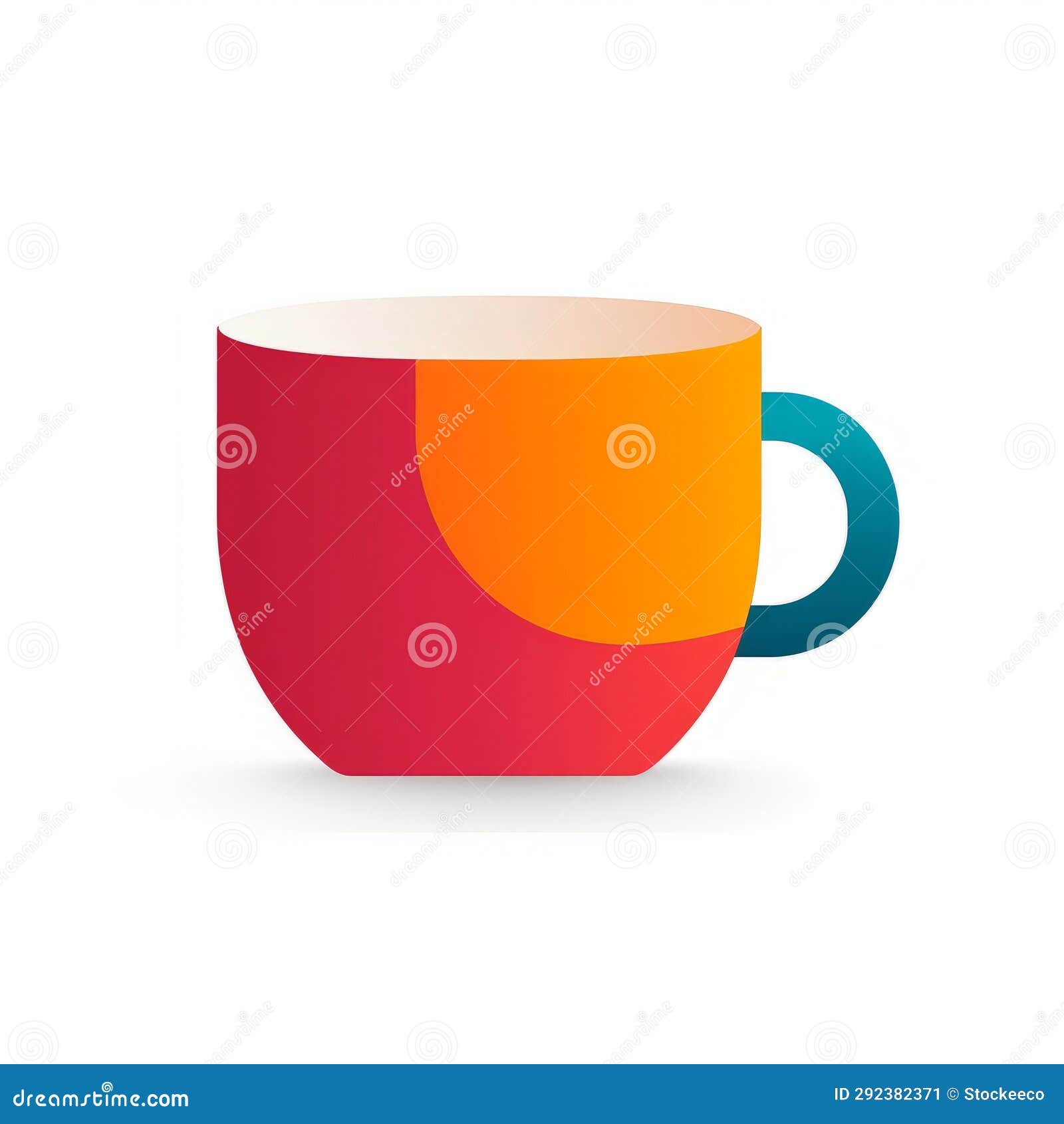 colorful java mug  icon: bold s and bright colors
