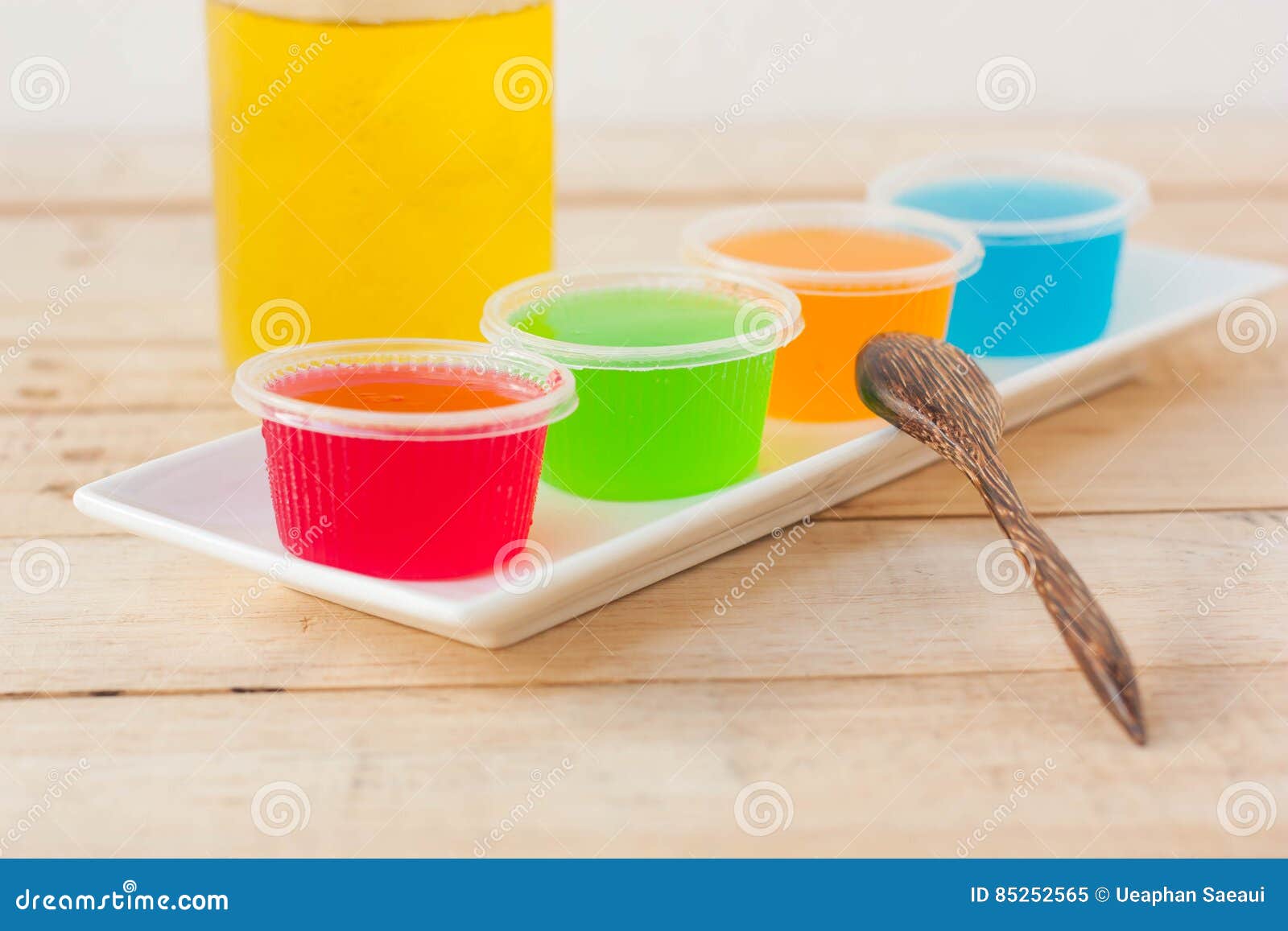 Colorful Jelly is Made from Fruit Juice. Stock Image Image of