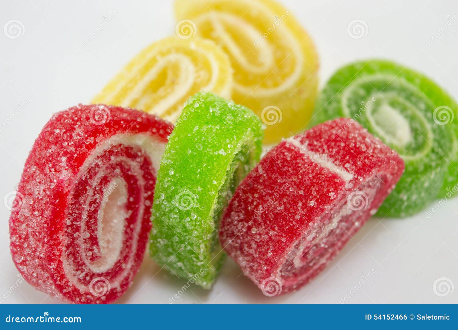 Colorful jelly rolls stock photo. Image of assortment 54152466