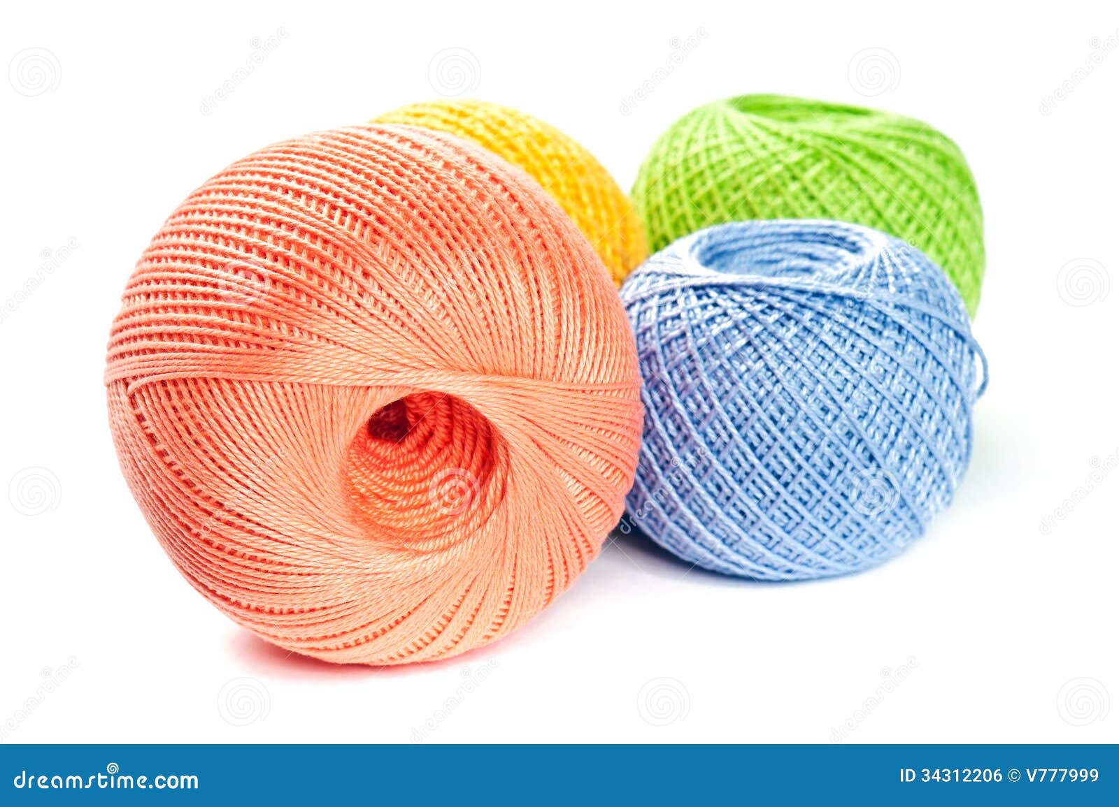 Colorful Knitting Balls stock photo. Image of knitting 34312206