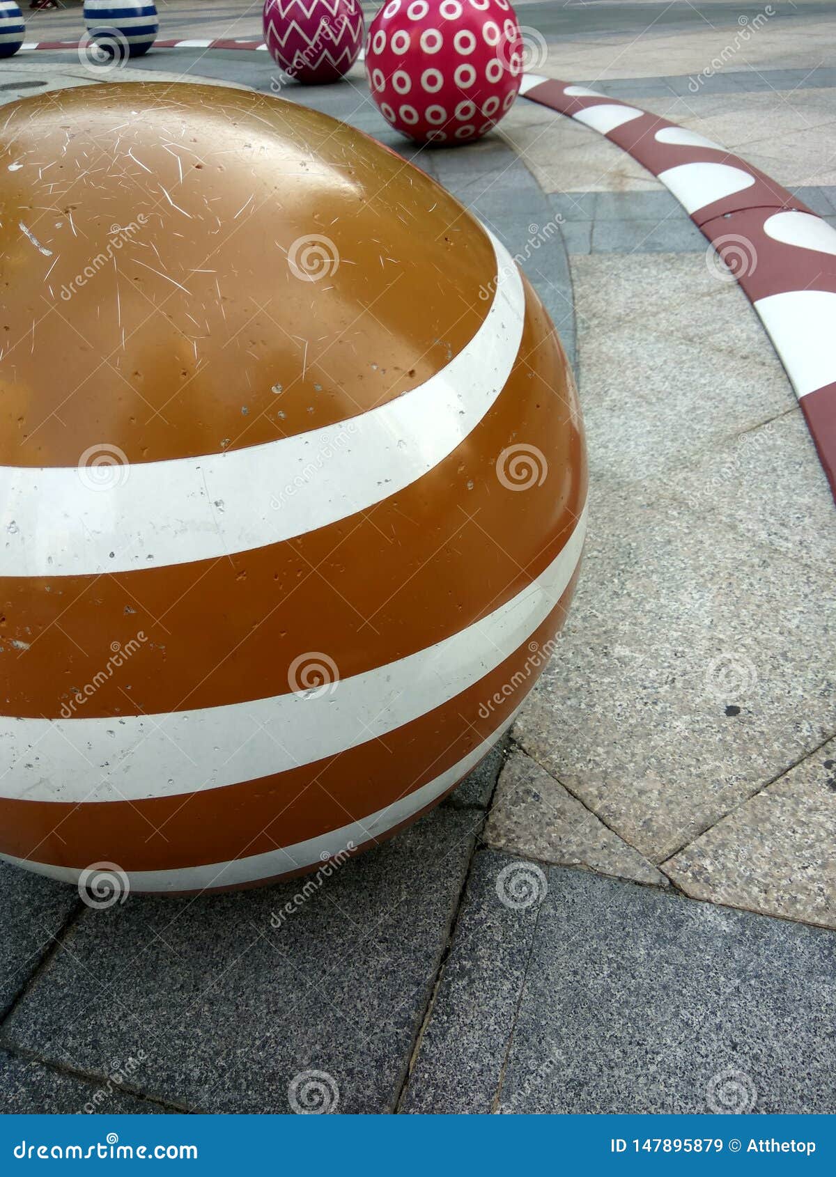 Colorful landscape balls stock image. Image of park 147895879