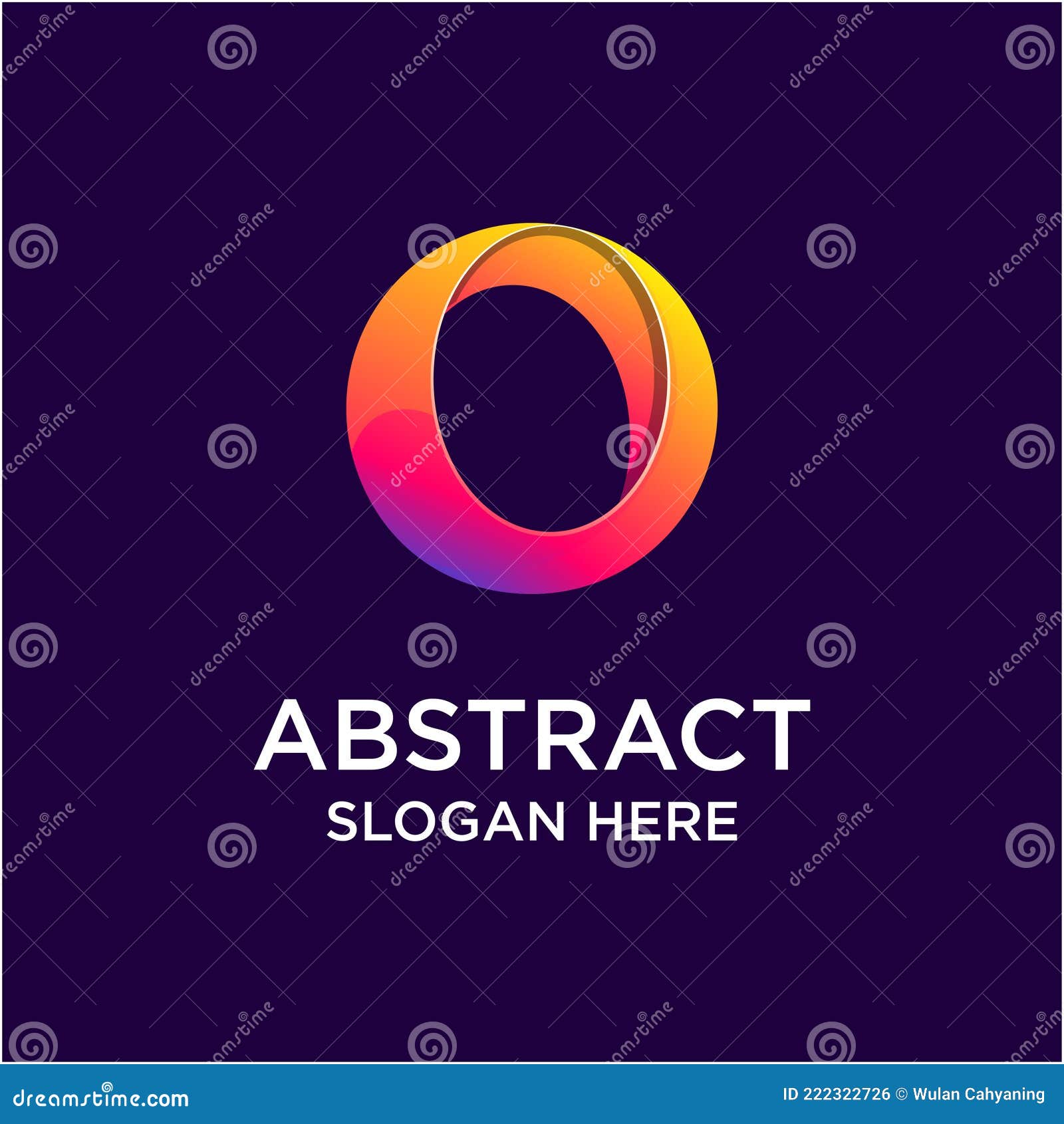 Colorful Letter O Logo Template Stock Vector Illustration of illusion