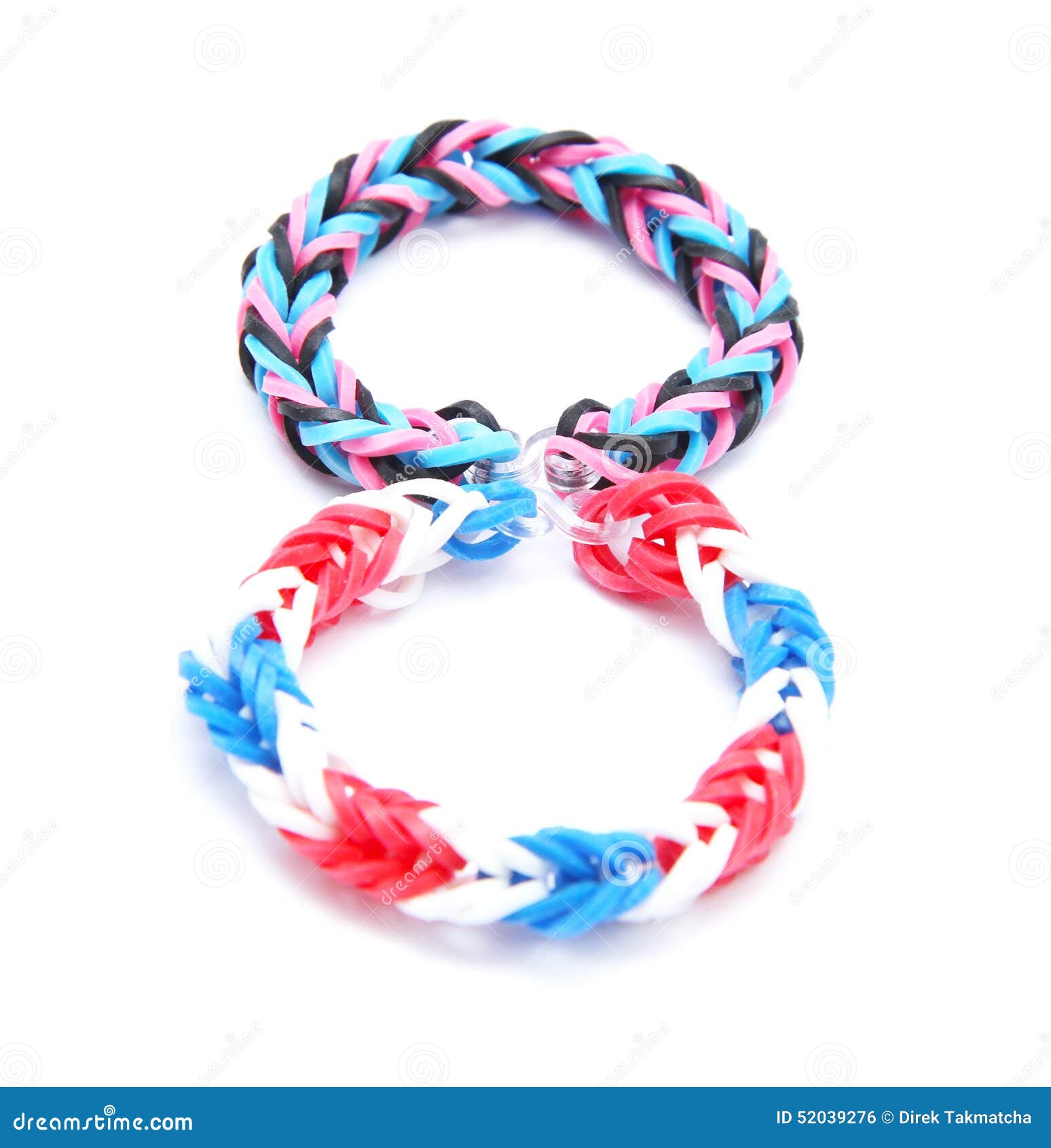 Colorful Loom Bracelet Rubber Bands Stock Photo - Image of childrens ...