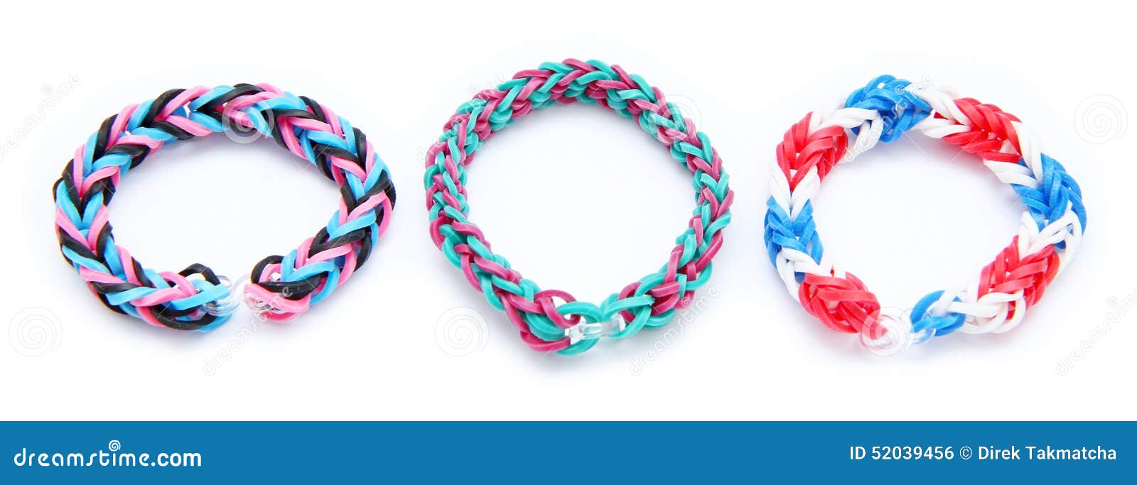 Colorful Loom Bracelet Rubber Bands Stock Photo - Image of band, kids:  52039456