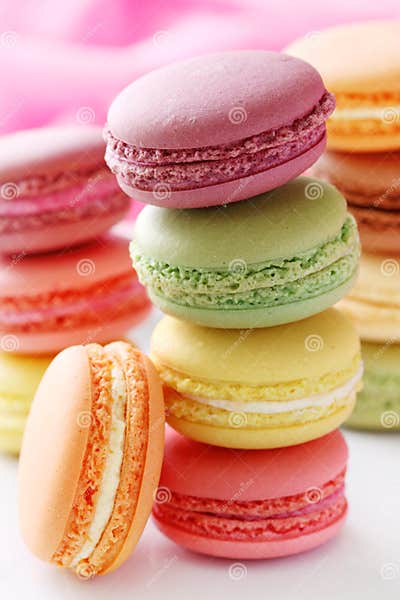 Colorful macaroons stock image. Image of background, stacked - 15940619