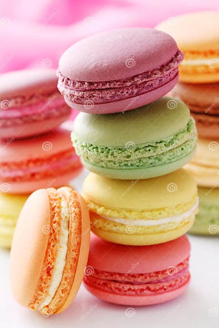 Colorful macaroons stock image. Image of background, stacked - 15940619