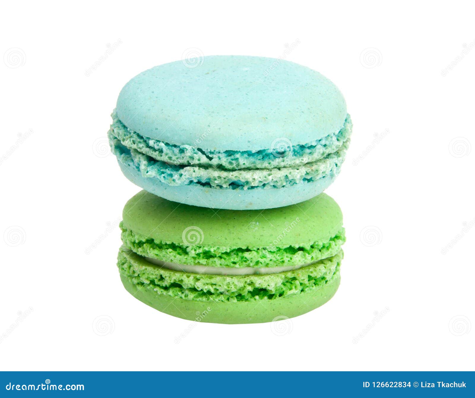 Colorful Macaroons Isolated on the White Stock Photo - Image of ...