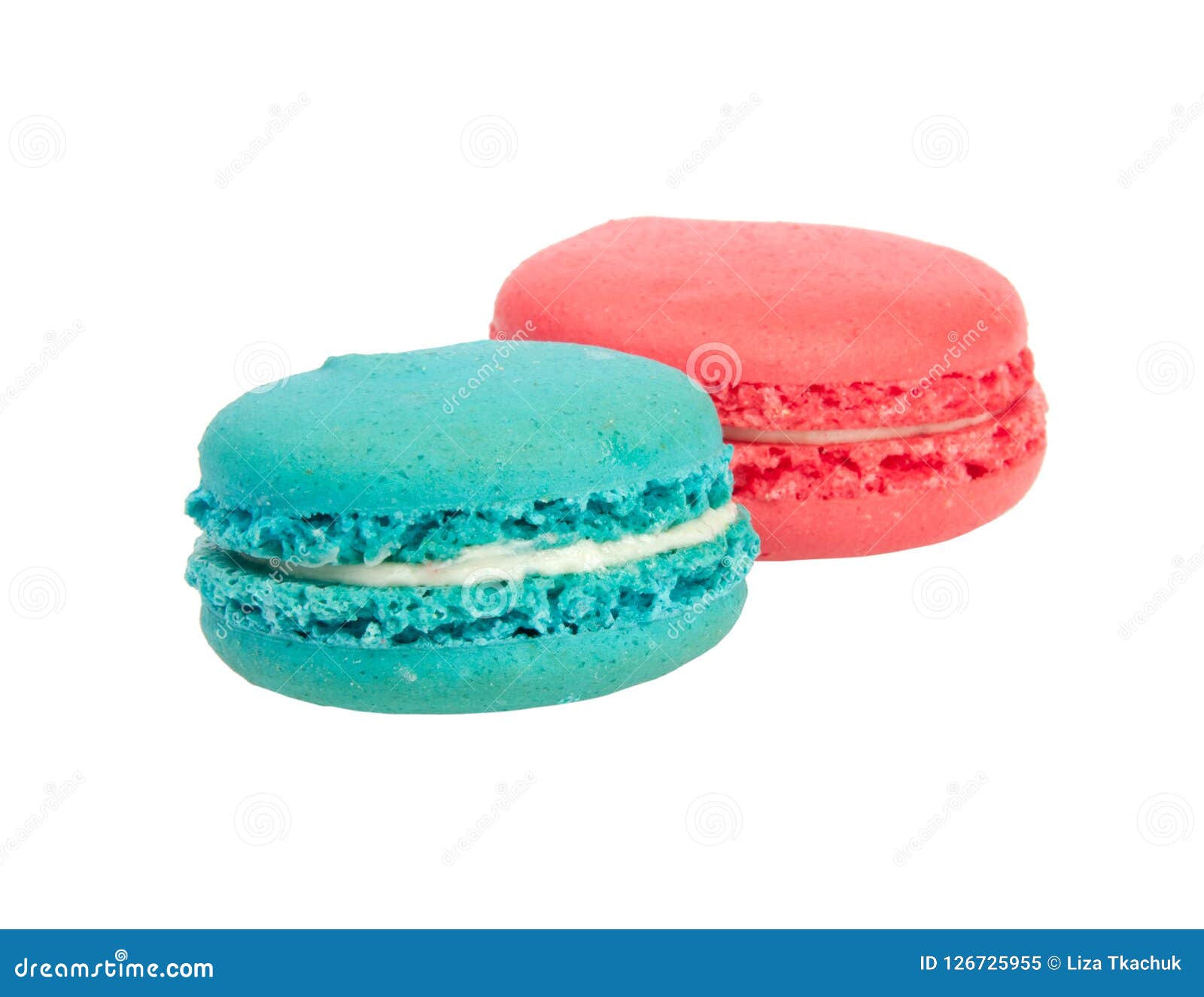 Colorful Macaroons Isolated on the White Stock Image - Image of ...