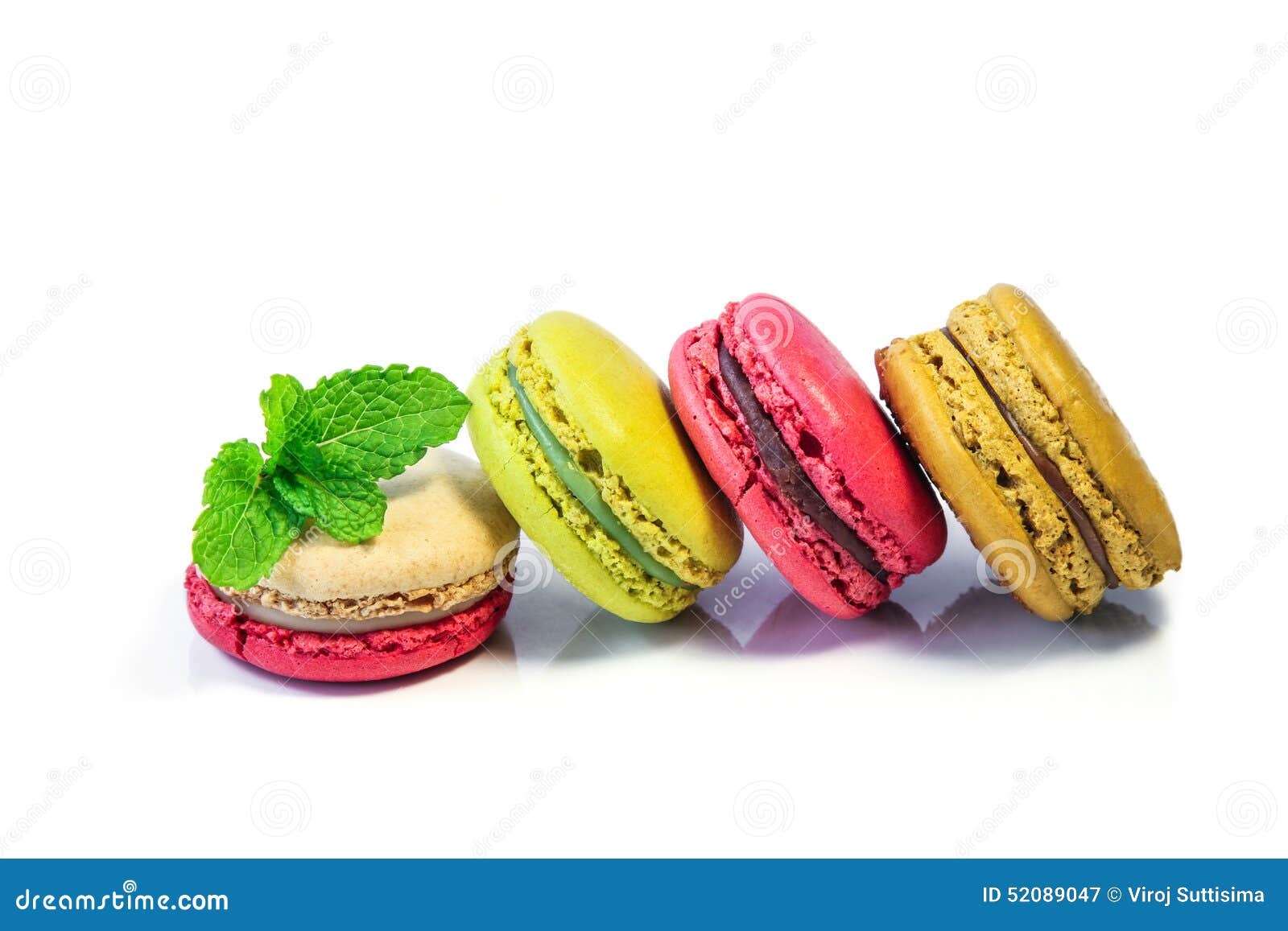 Colorful macaroons. stock image. Image of macaroon, closeup - 52089047