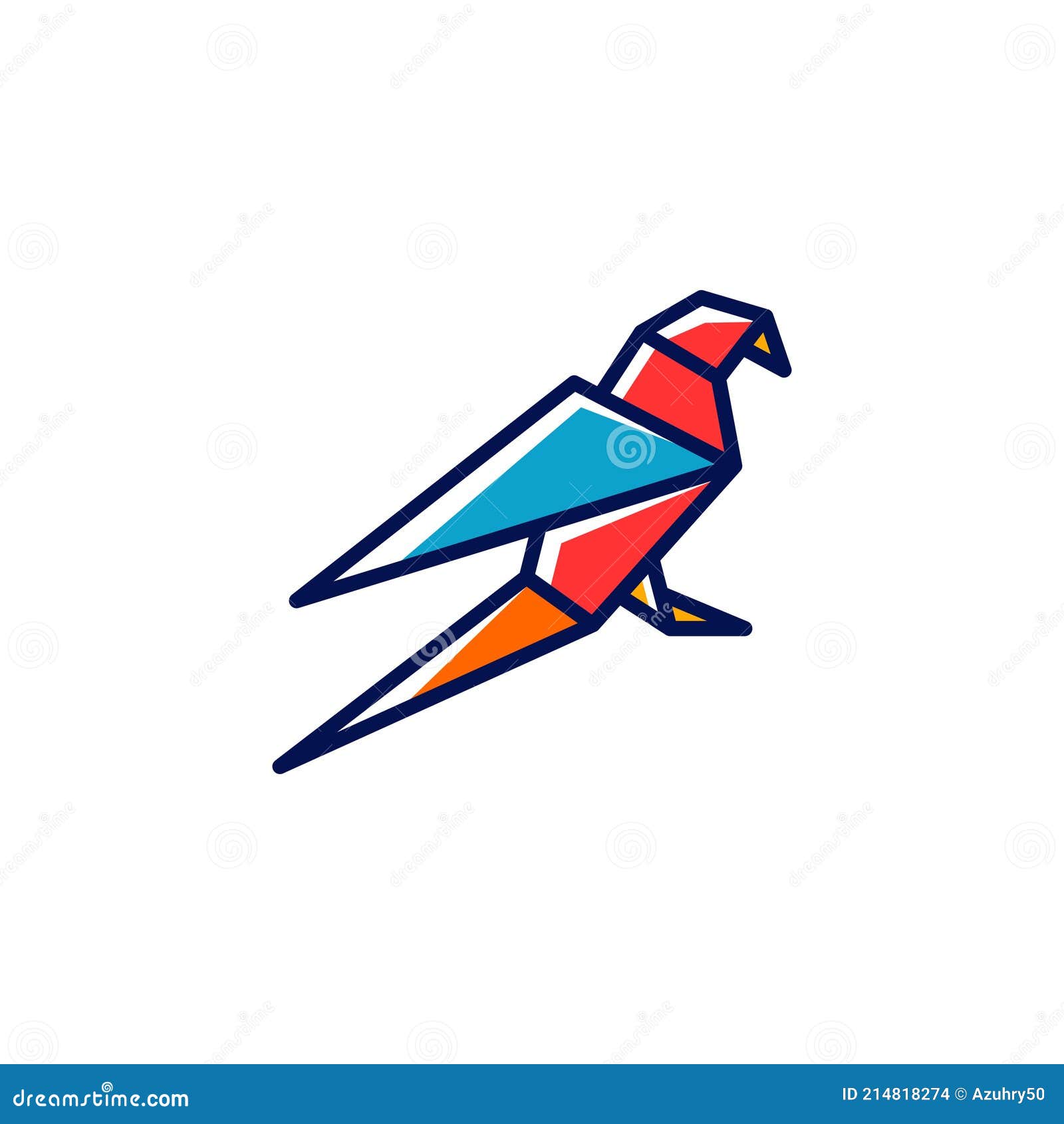 Color block earth tone line art bird logo illustration vector 6153820  Vector Art at Vecteezy