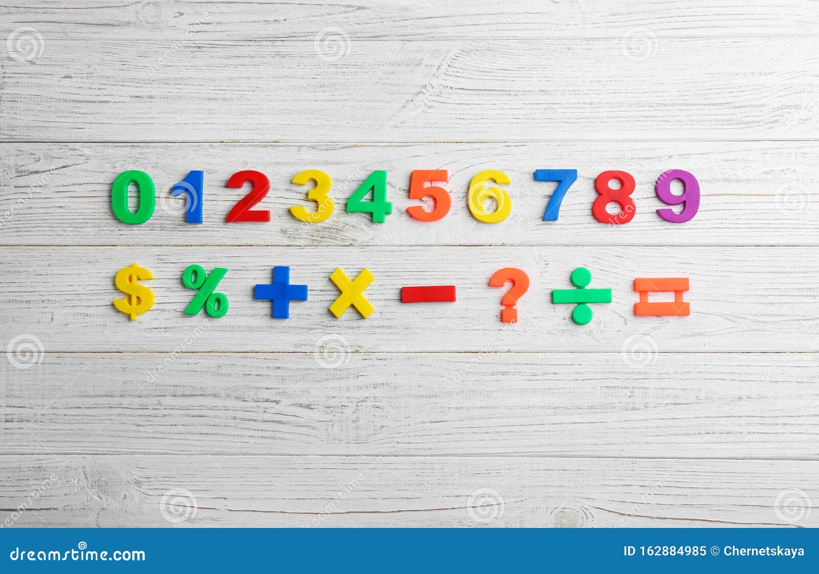 All Wooden Bright and colourful  Magnetic Number & Signs for mathematical skills 