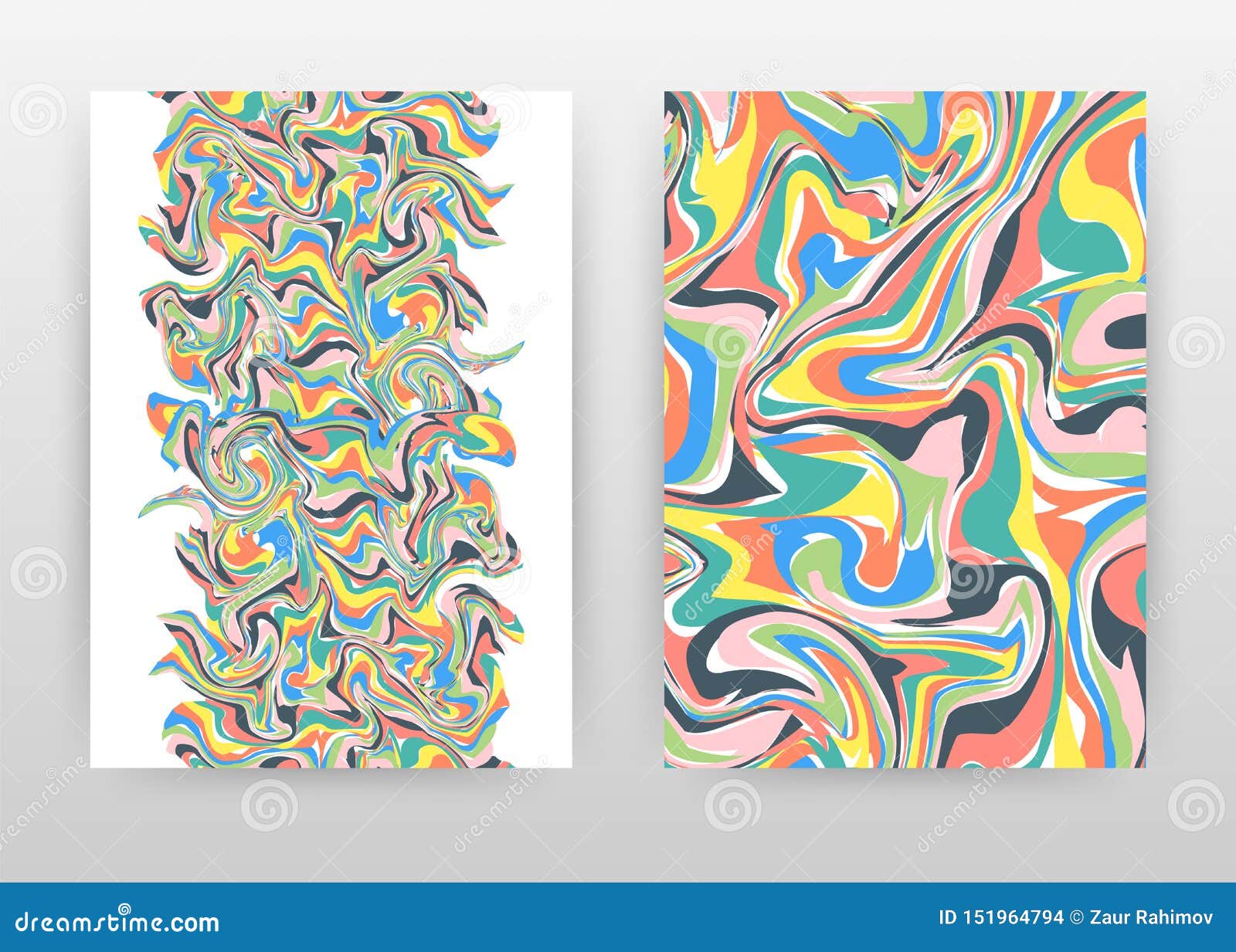 Abstract A4 Print Illustration Color Art Poster Design Color
