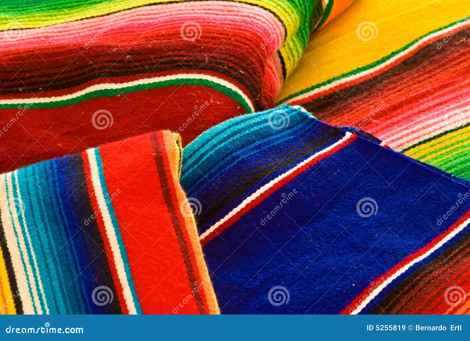Colorful mexican blankets stock image. Image of horizontal 5255819