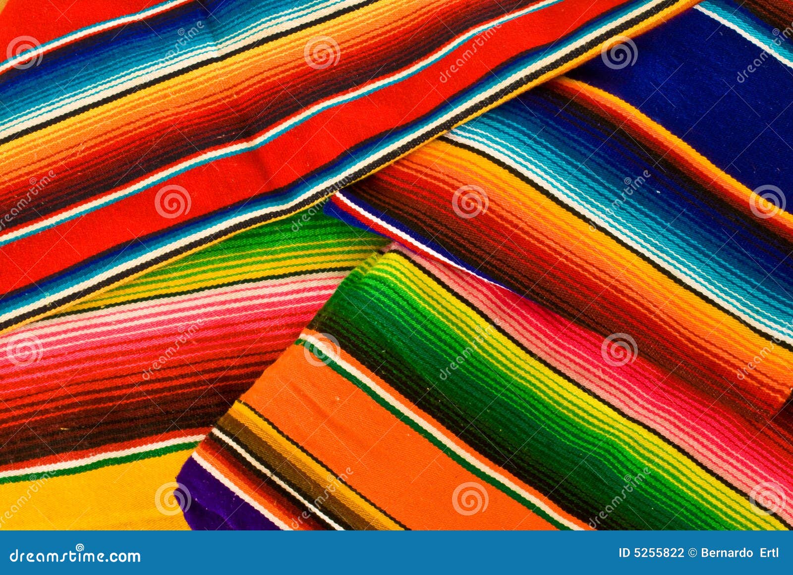 Colorful mexican blankets stock photo. Image of background 5255822