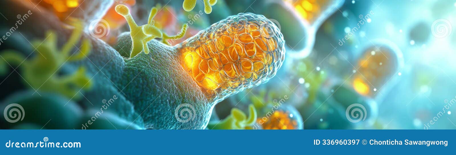 colorful microscopic view of cells showcasing intricate structures and vibrant details, highlighting the beauty of life at a
