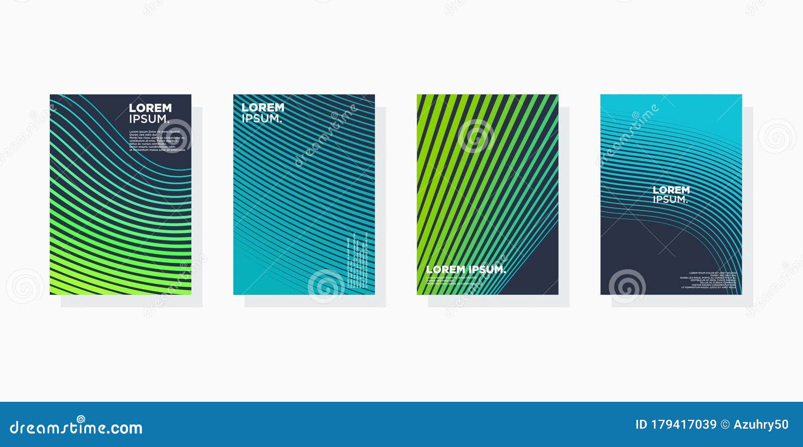 Colorful Minimal Modern Cover Abstract Background Covers Set. Cool