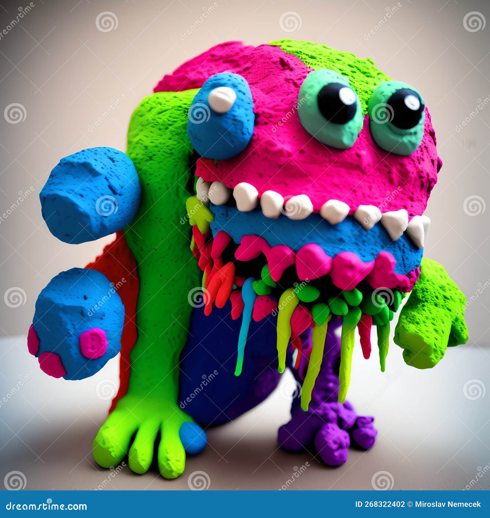 modeling clay monsters